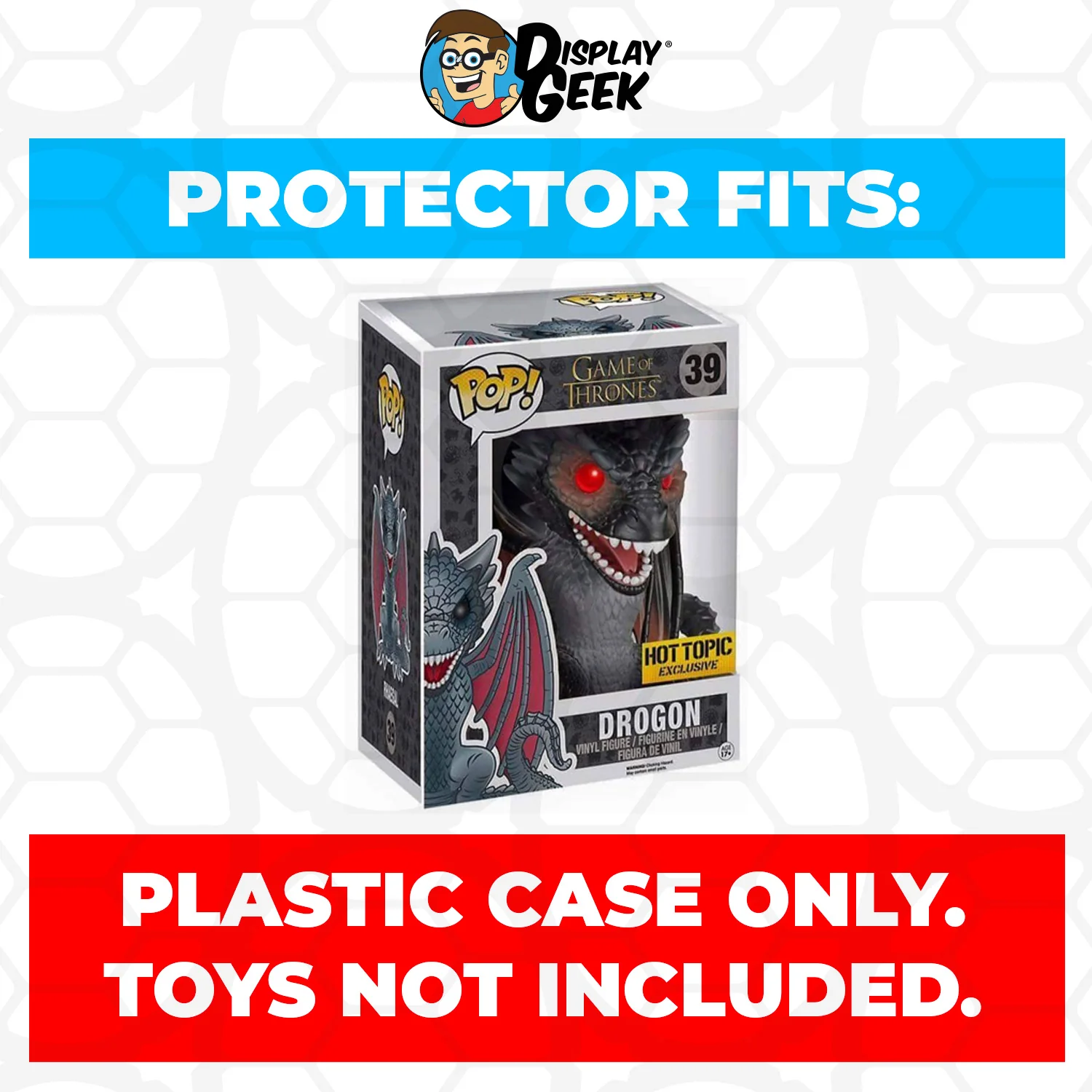 Pop Protector for 6 inch Drogon #46 Super Funko Pop - Image 2