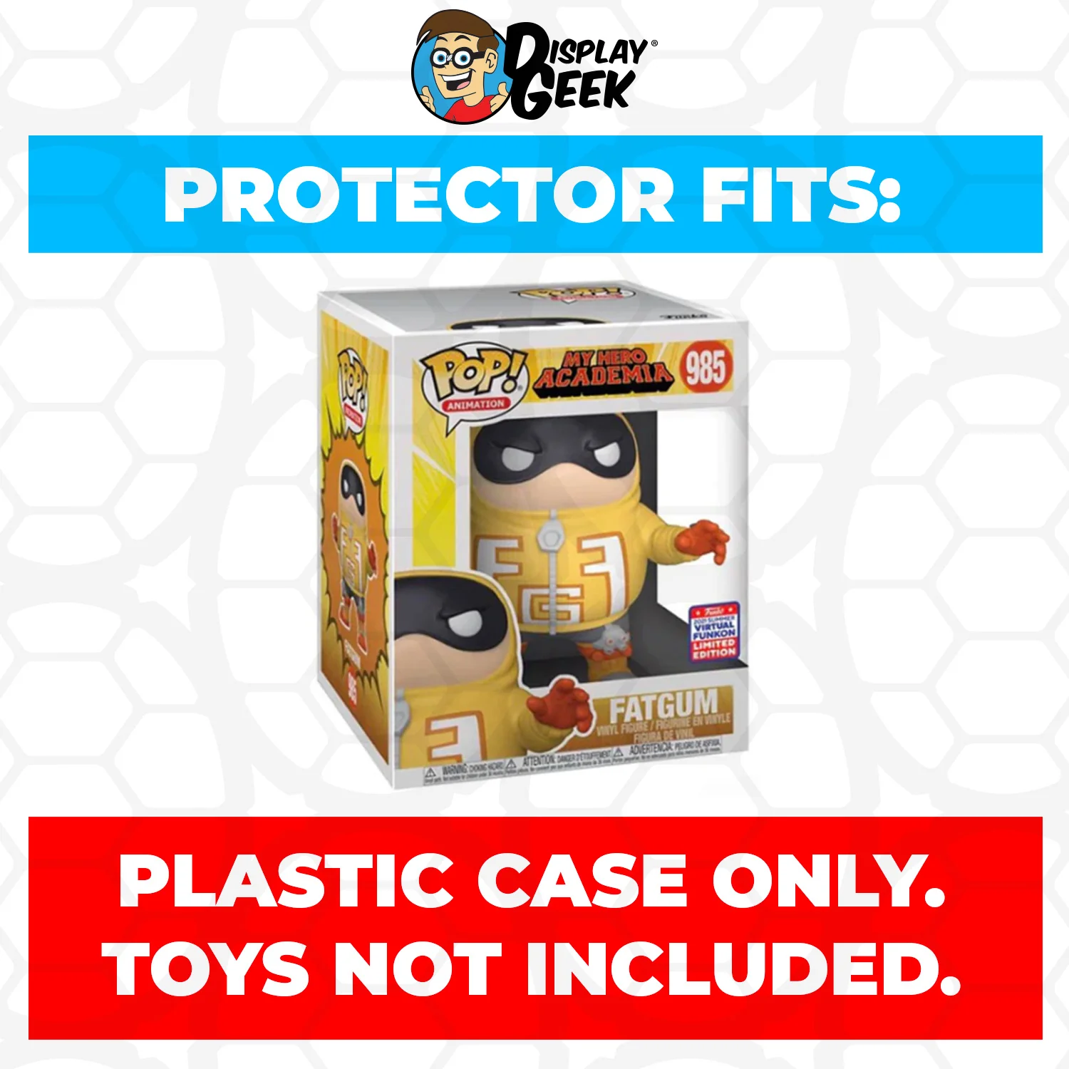 Pop Protector for 6 inch Fatgum HLB Baseball #1332 Super Size Funko Pop - Image 4