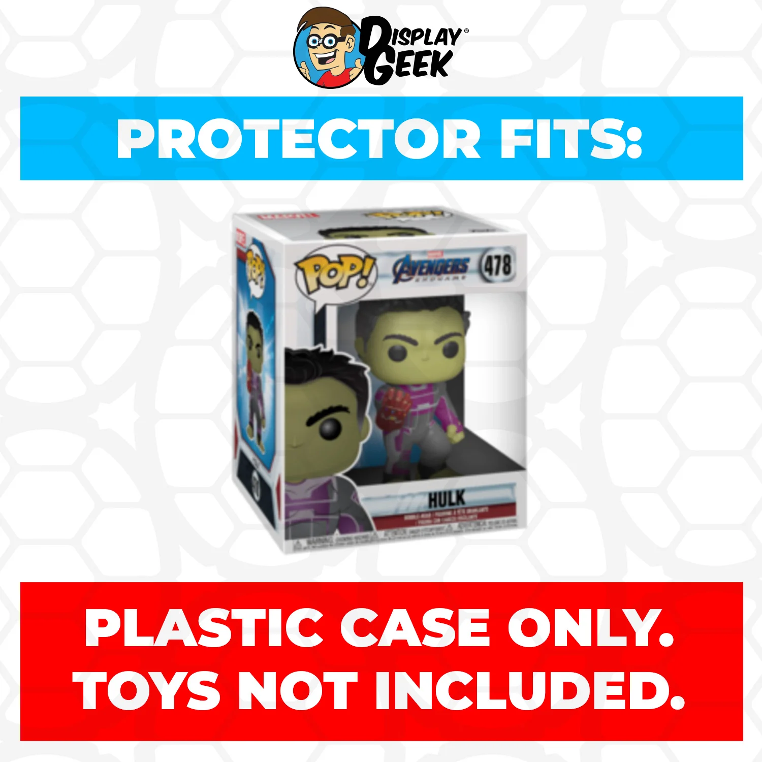 Pop Protector for 6 inch Hulk with Infinity Gauntlet #478 Super Funko Pop - Image 2