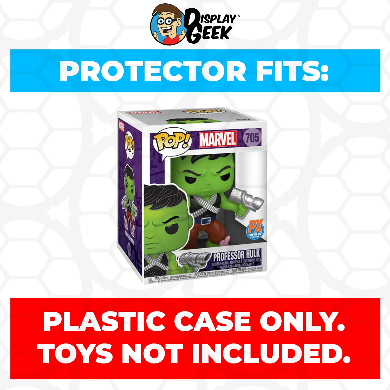 Pop Protector for 6 inch Professor Hulk #705 Super Funko Pop - Image 2