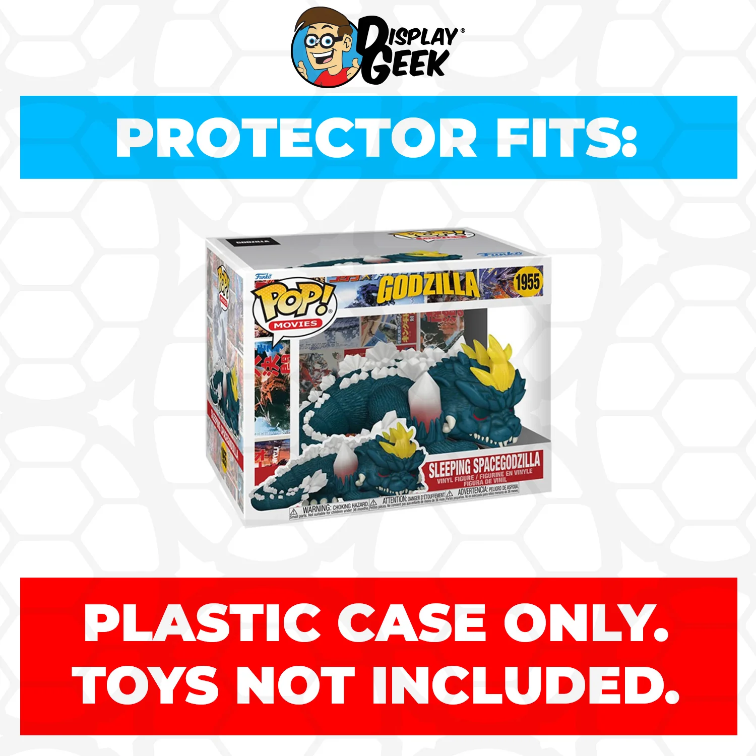 Pop Protector for 6 inch Sleeping Spacegodzilla #1955 Super Size Funko Pop - Image 2