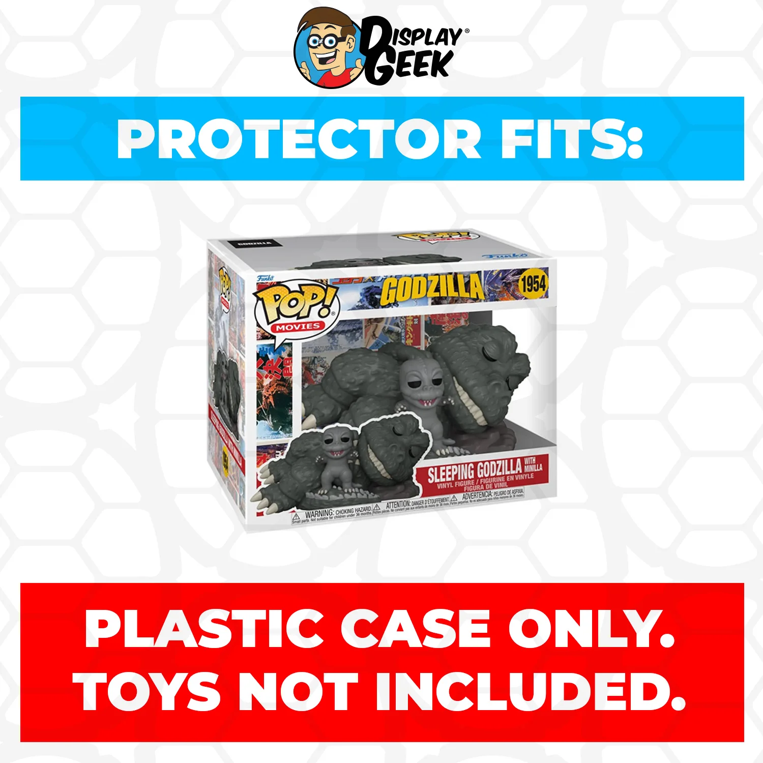 Pop Protector for 6 inch Sleeping Spacegodzilla #1955 Super Size Funko Pop - Image 3