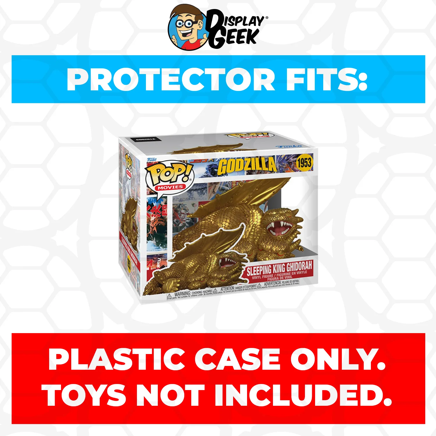Pop Protector for 6 inch Sleeping Spacegodzilla #1955 Super Size Funko Pop - Image 4