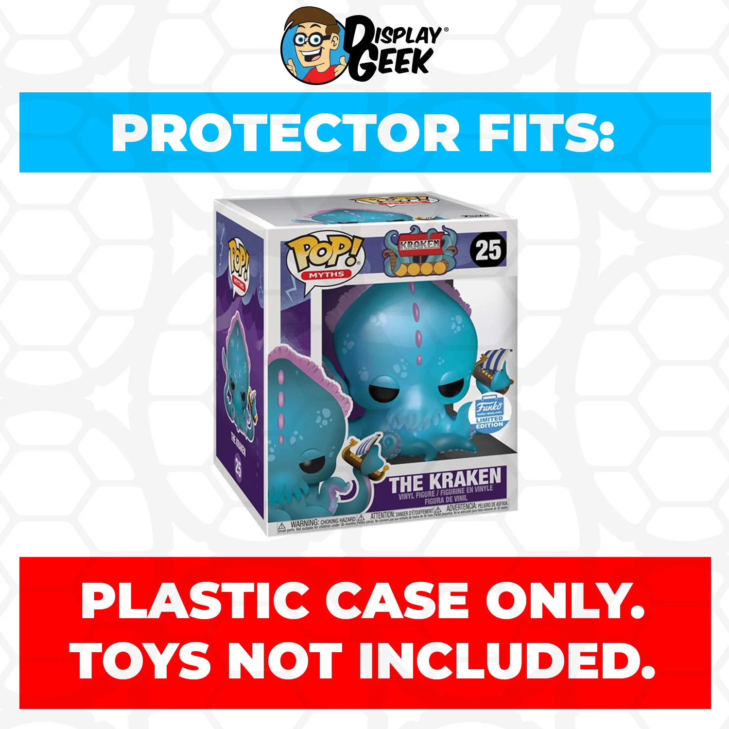 Pop Protector for 6 inch The Kraken #25 Super Size Funko Pop - Image 2