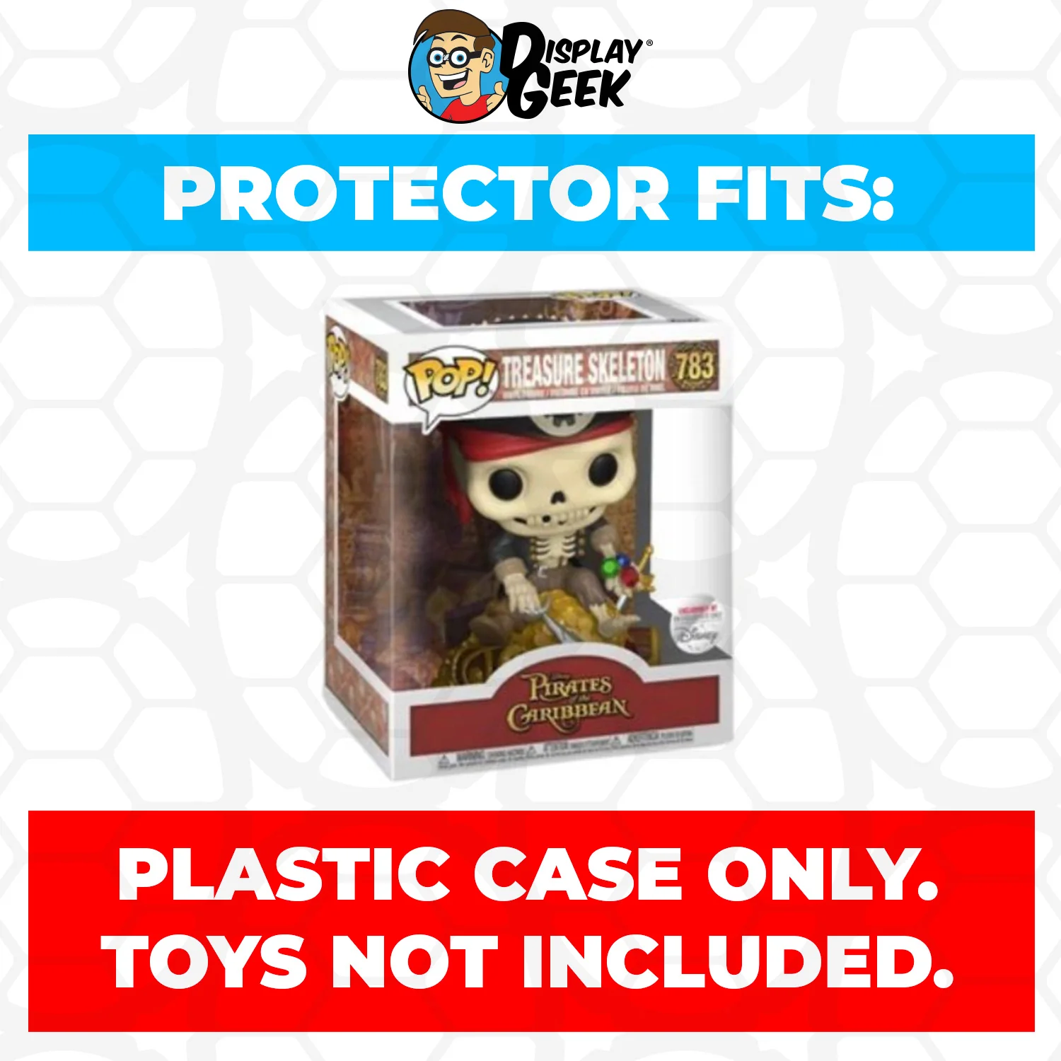 Pop Protector for 6 inch Treasure Skeleton #783 Super Funko Pop - Image 2