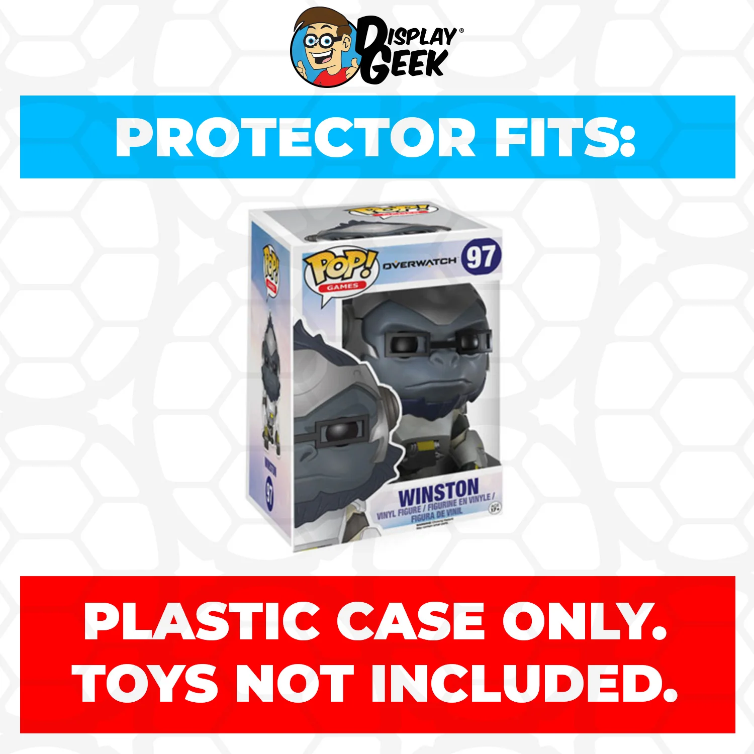 Pop Protector for 6 inch Winston #97 Super Funko Pop - Image 2