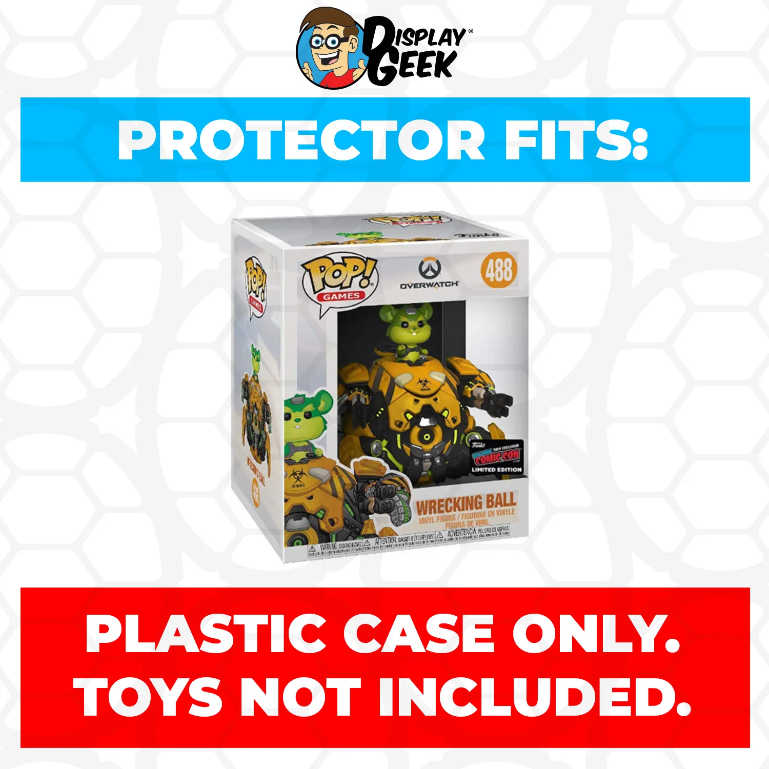 Pop Protector for 6 inch Wrecking Ball Biohazard NYCC #488 Super Funko Pop - Image 2