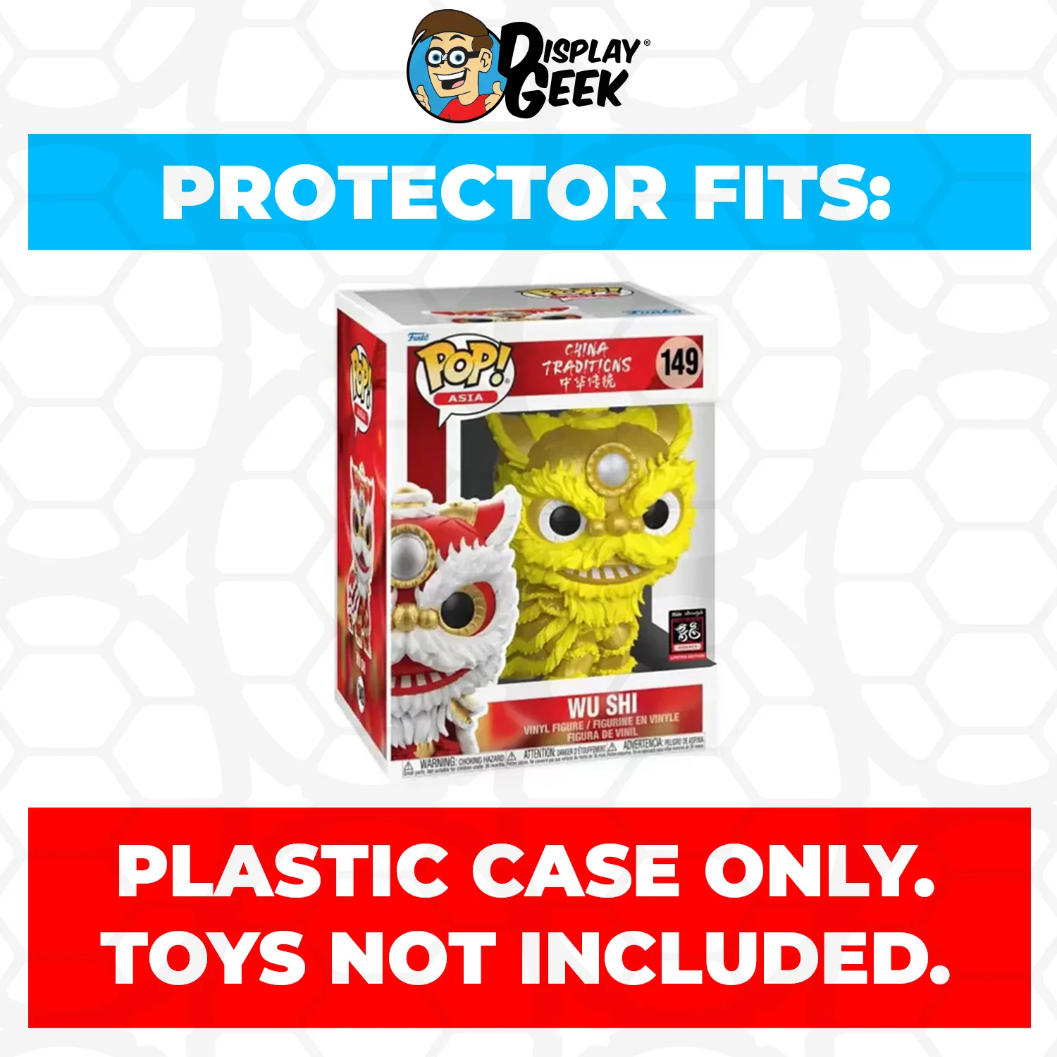 Pop Protector for 6 inch Wu Shi Black & Gold SDCC #149 Super Size Funko Pop - Image 5