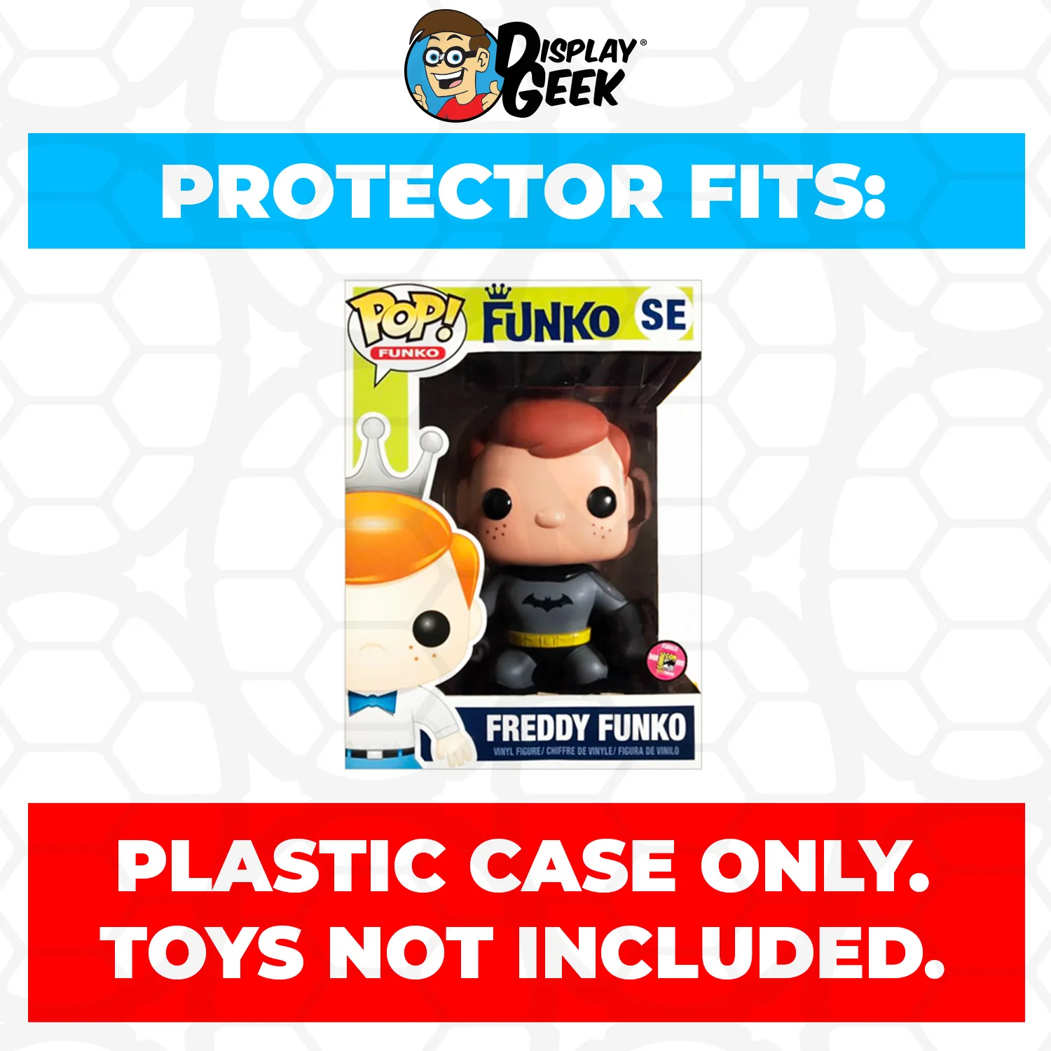Pop Protector for 9 inch Giant Freddy Funko as Batman Brown Hair SDCC Funko Pop - Image 2