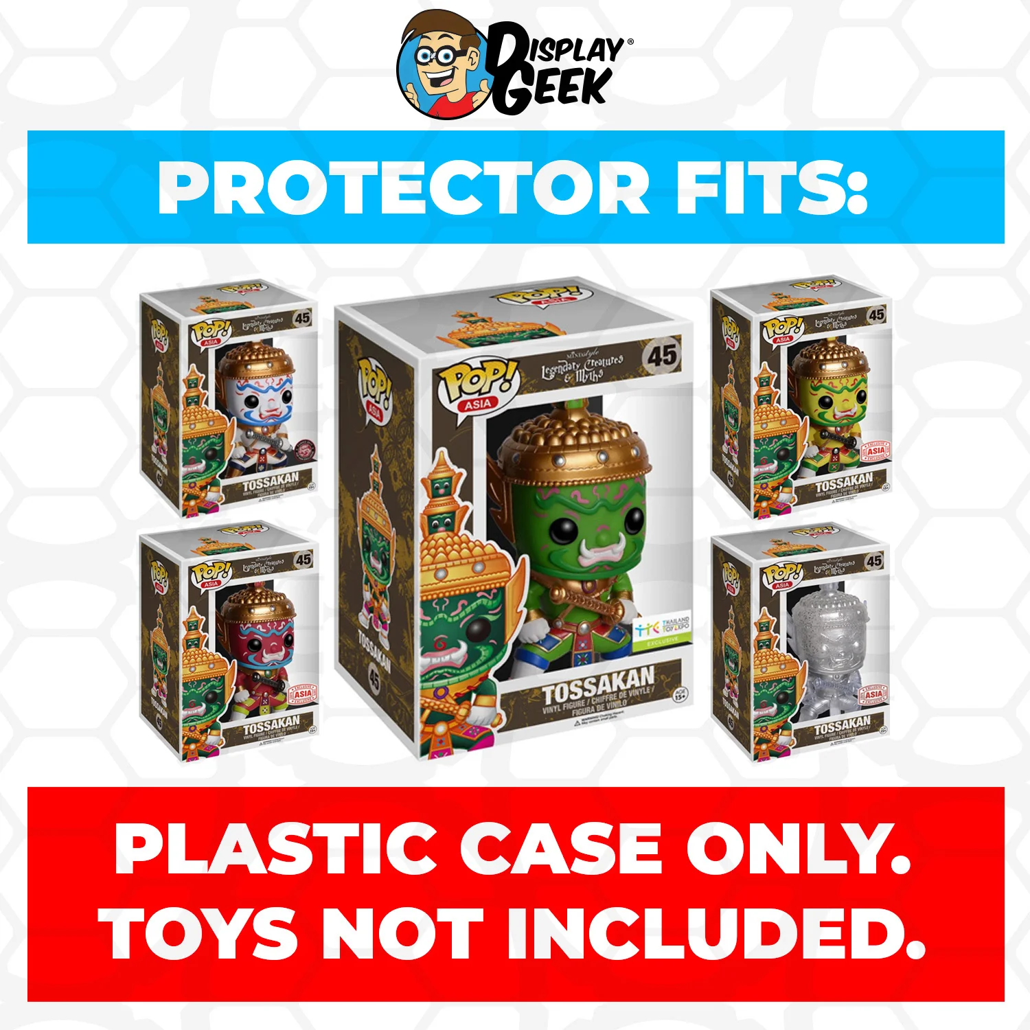 Pop Protector for 9 inch Tossakan Silver #45 Super Funko Pop - Image 2