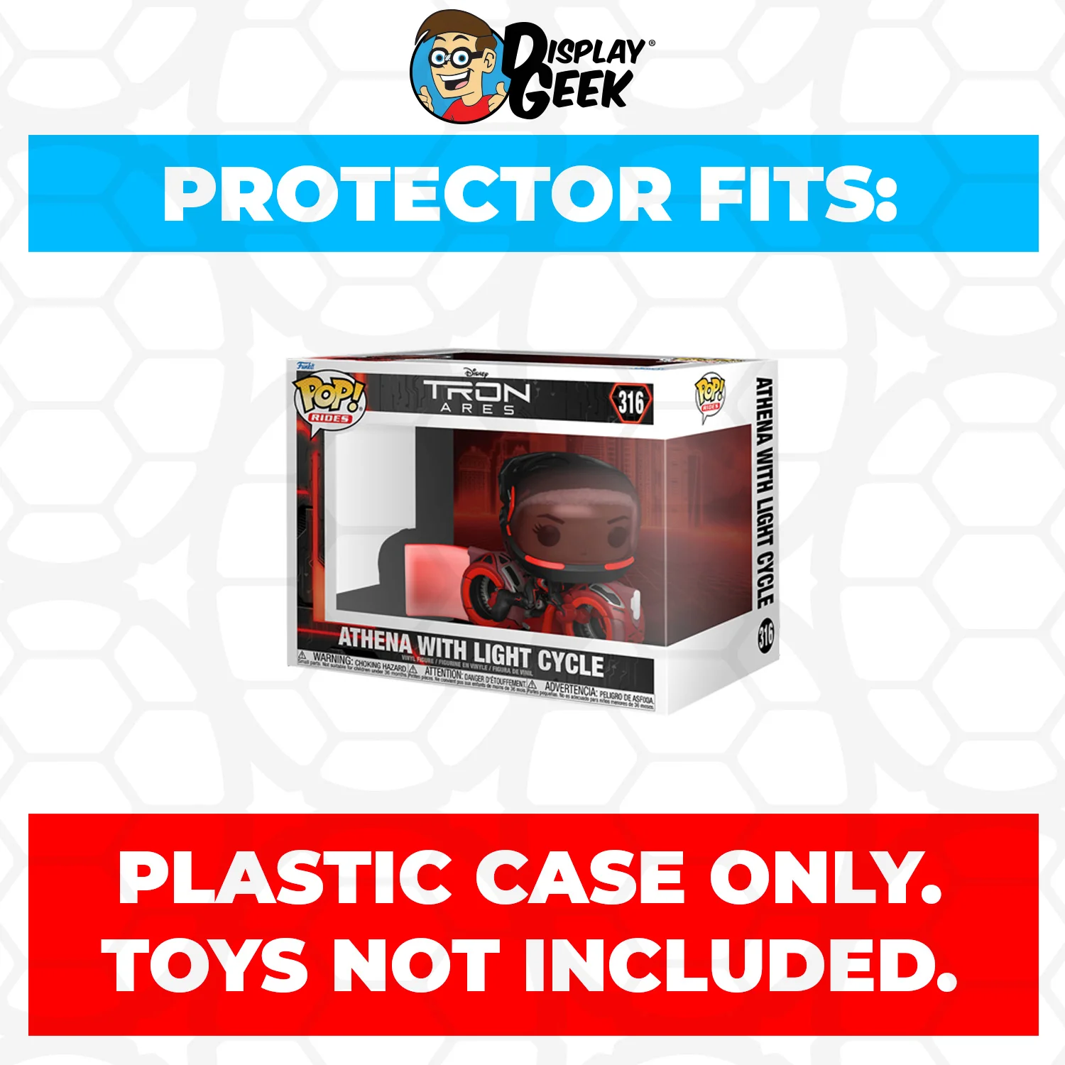 Pop Protector for Athena with Light Cycle #316 Funko Pop Rides - Image 2