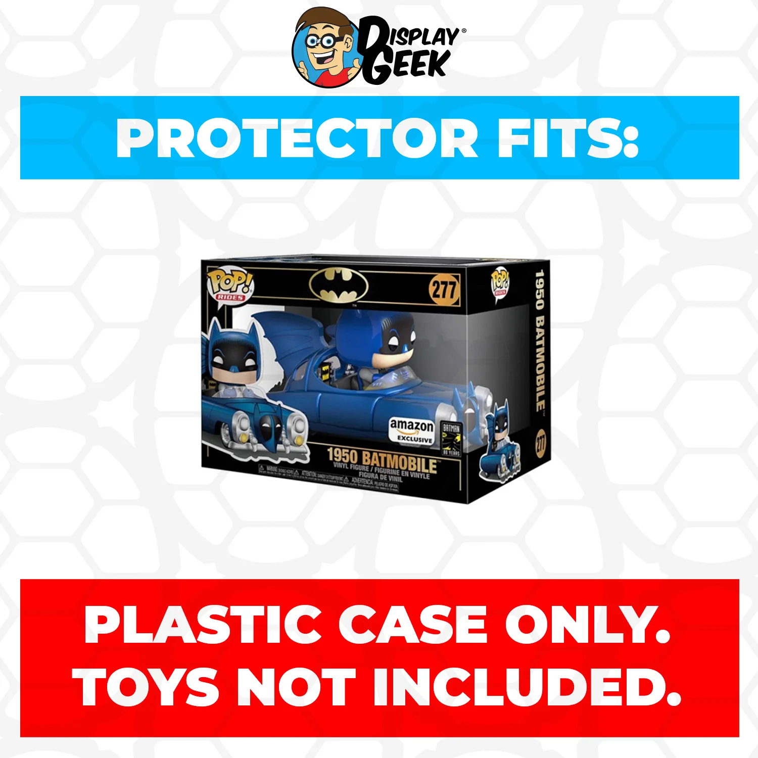 Pop Protector for Batmobile 1950 Blue Metallic #277 Funko Pop Rides - Image 2