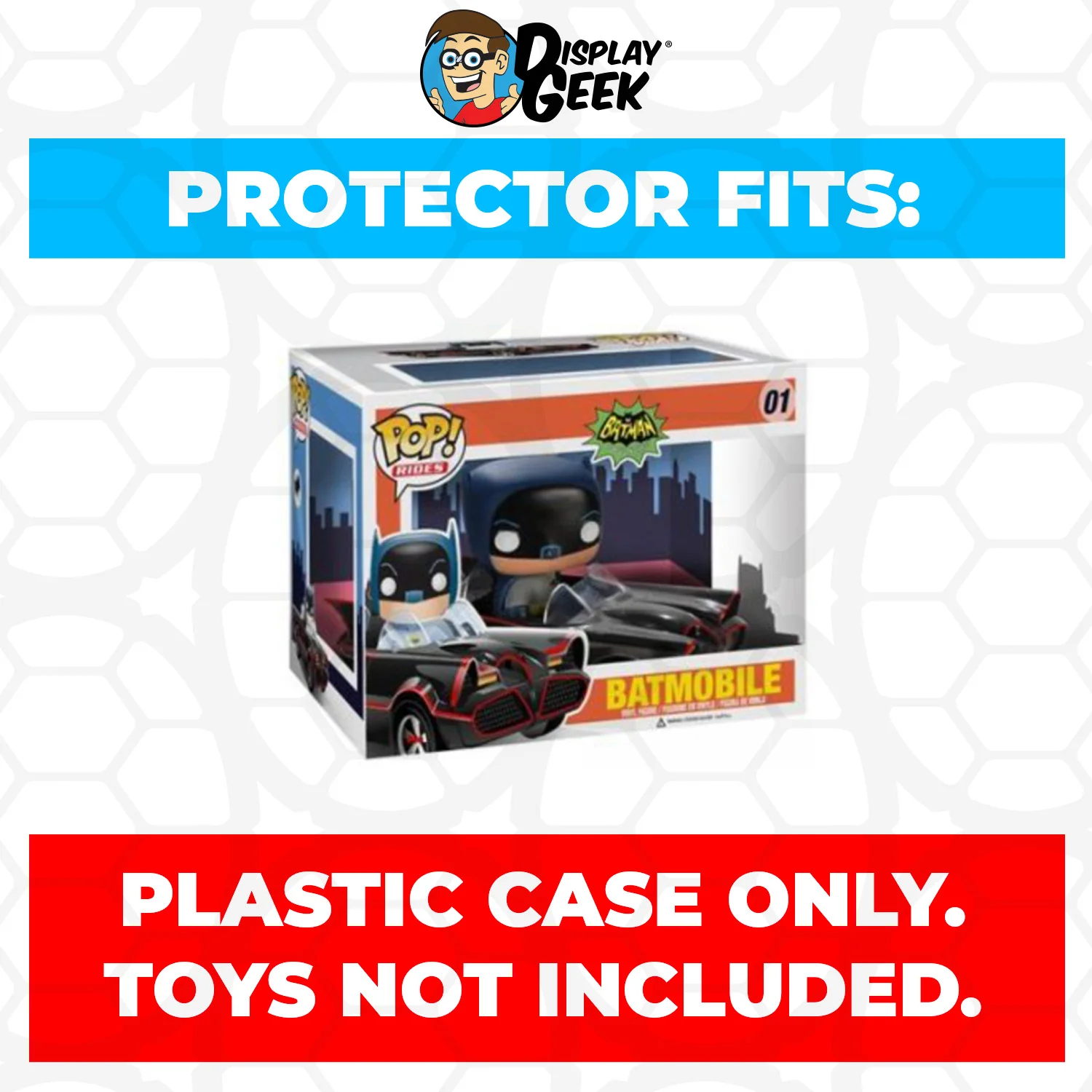 Pop Protector for Batmobile Black #01 Funko Pop Rides - Image 2