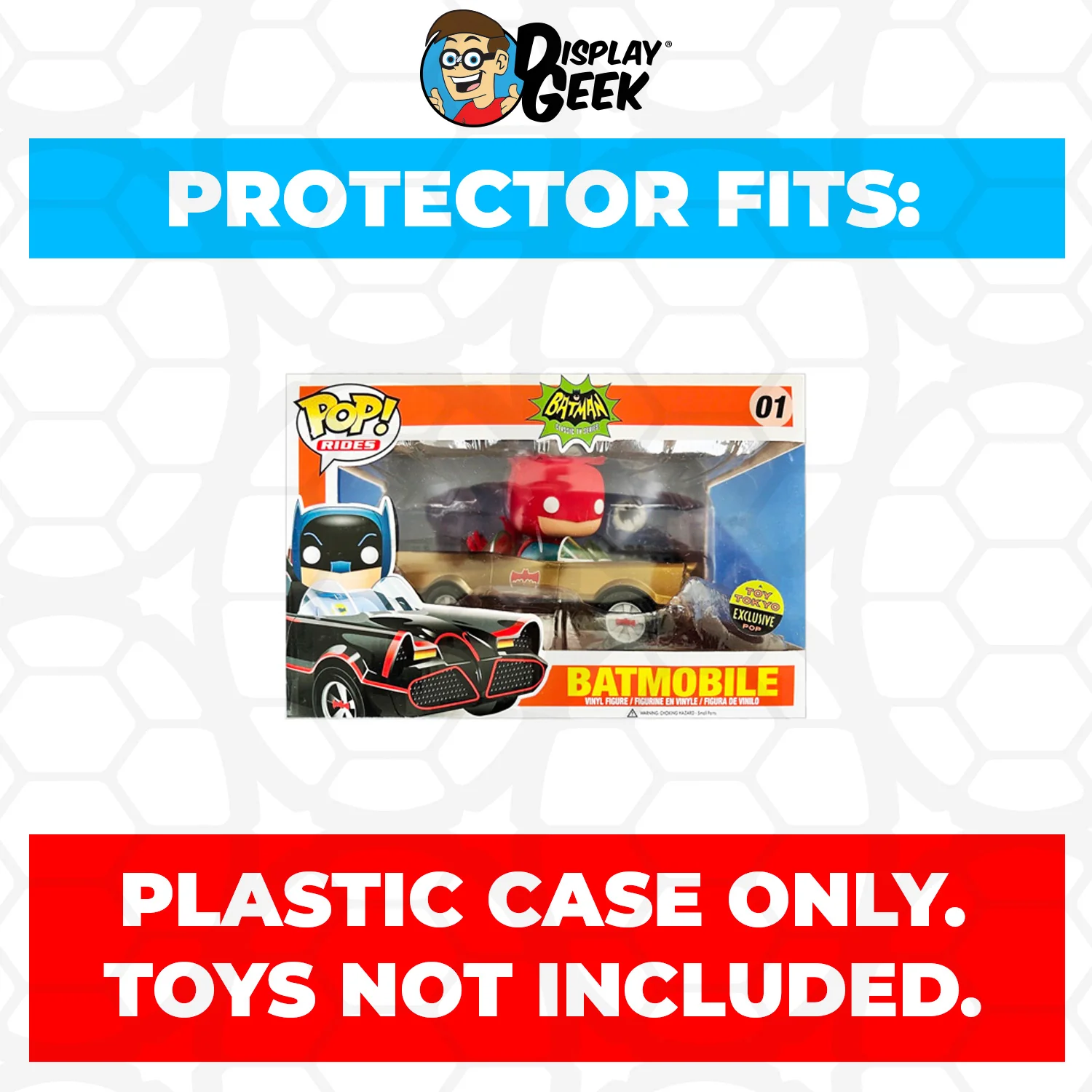 Pop Protector for Batmobile Gold SDCC #01 Funko Pop Rides - Image 2