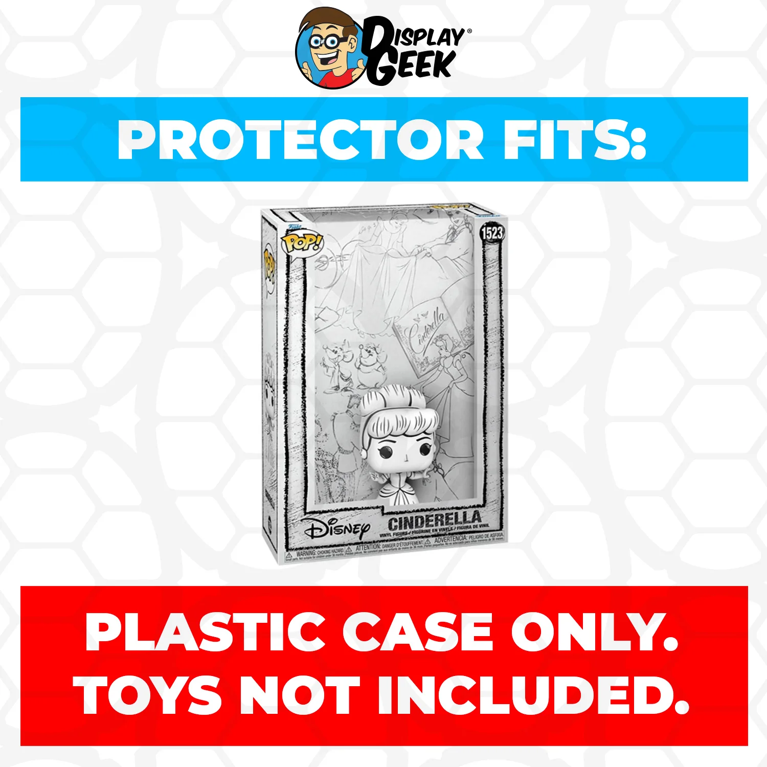 Pop Protector for Cinderella Sketched #1523 Funko Pop Covers - Image 2