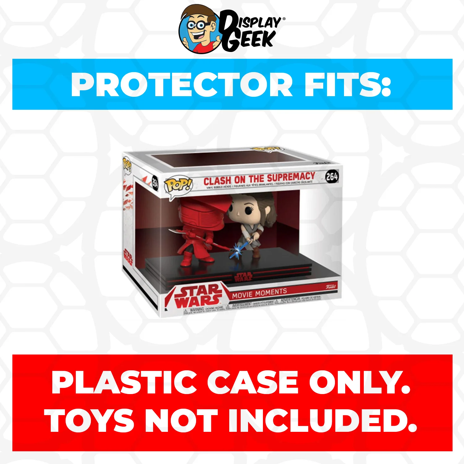 Pop Protector for Clash on the Supremacy Rey #264 Funko Pop Movie Moments - Image 2