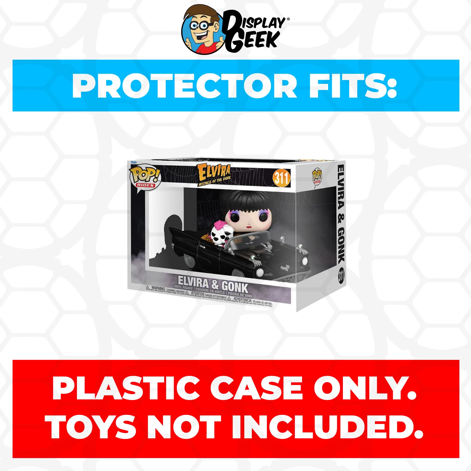 Pop Protector for Elvira & Gonk Macabre Mobile #311 Funko Pop Rides Deluxe - Image 2