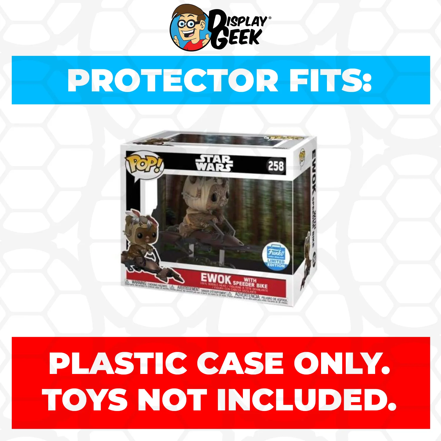 Pop Protector for Ewok with Speeder Bike #258 Funko Pop Rides - Image 2