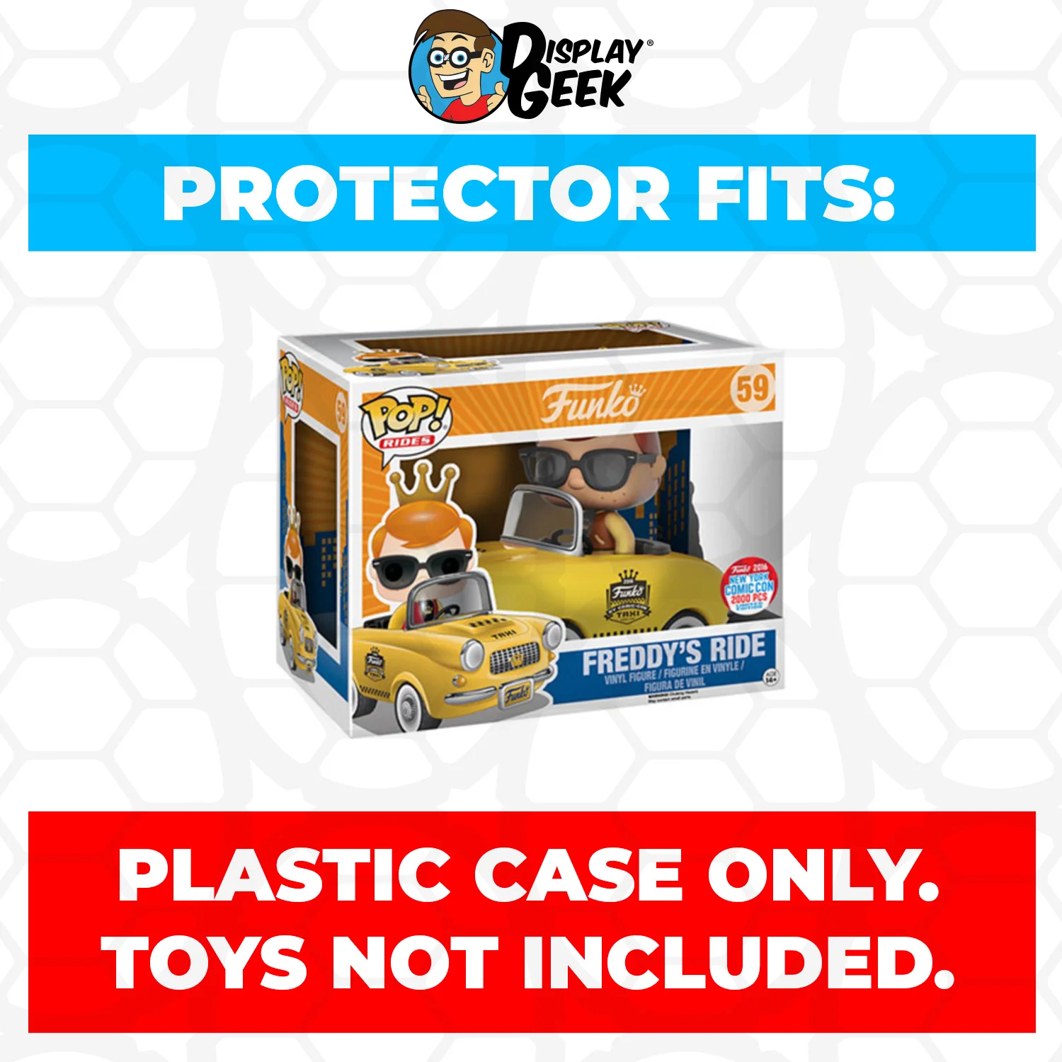 Pop Protector for Freddy's Ride Yellow Taxi NYC #59 Funko Pop Rides - Image 2