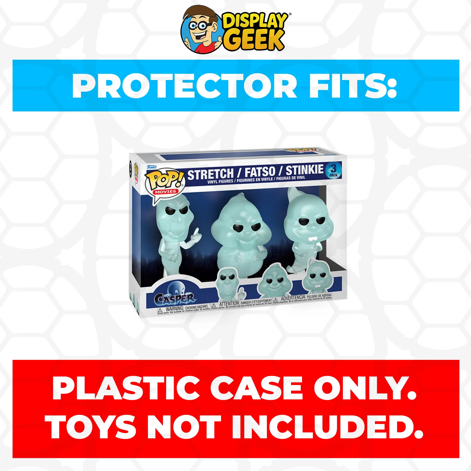 Pop Protector for Funko Pop 3 Pack Casper - Stretch, Fatso & Stinkie Box - Image 2