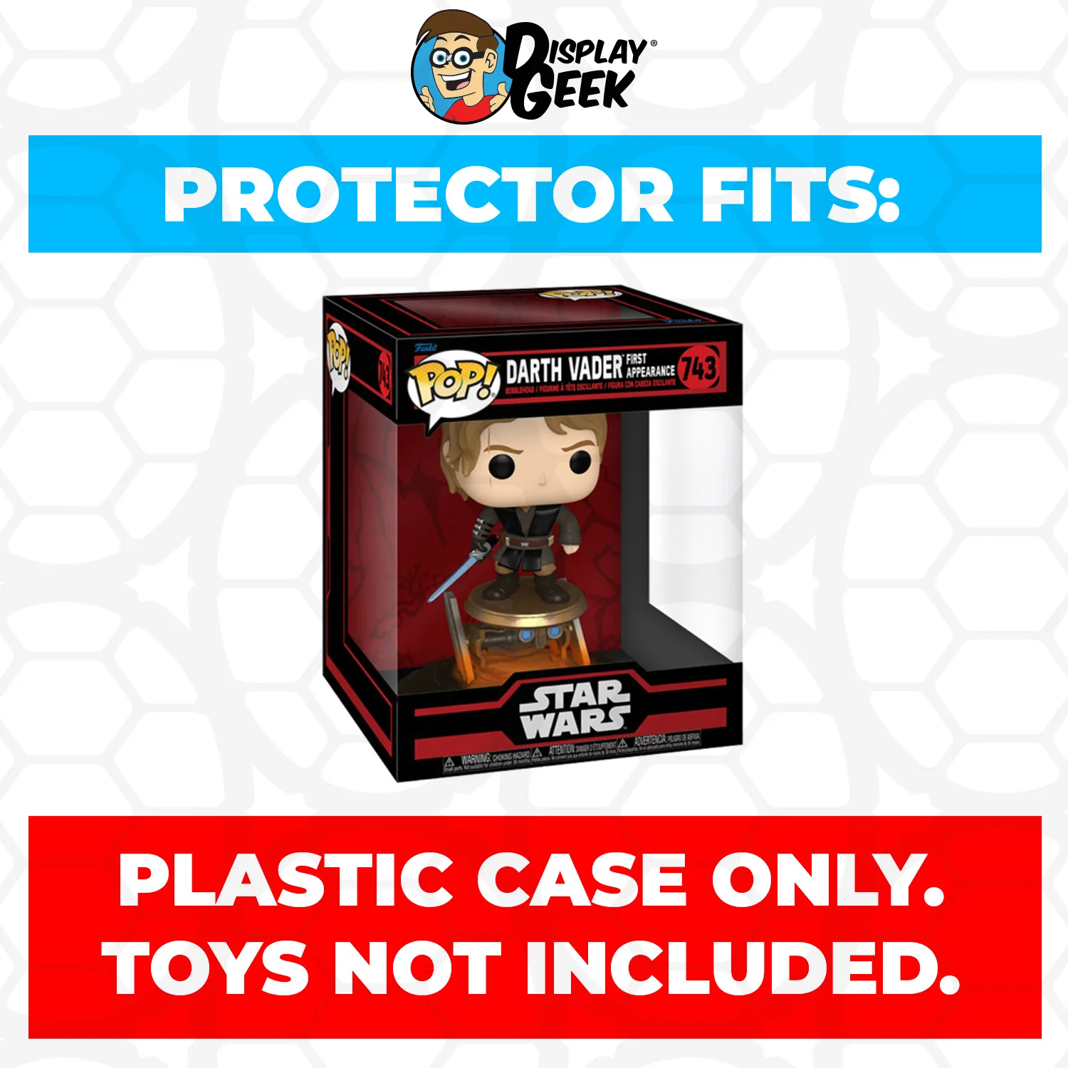 Pop Protector for Funko Pop 6 inch Darth Vader First Appearance #743 Super Size Box - Image 2
