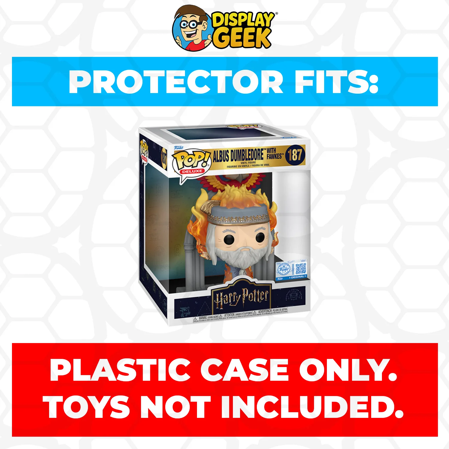 Pop Protector for Funko Pop Deluxe Albus Dumbledore with Fawkes #187 - Image 2