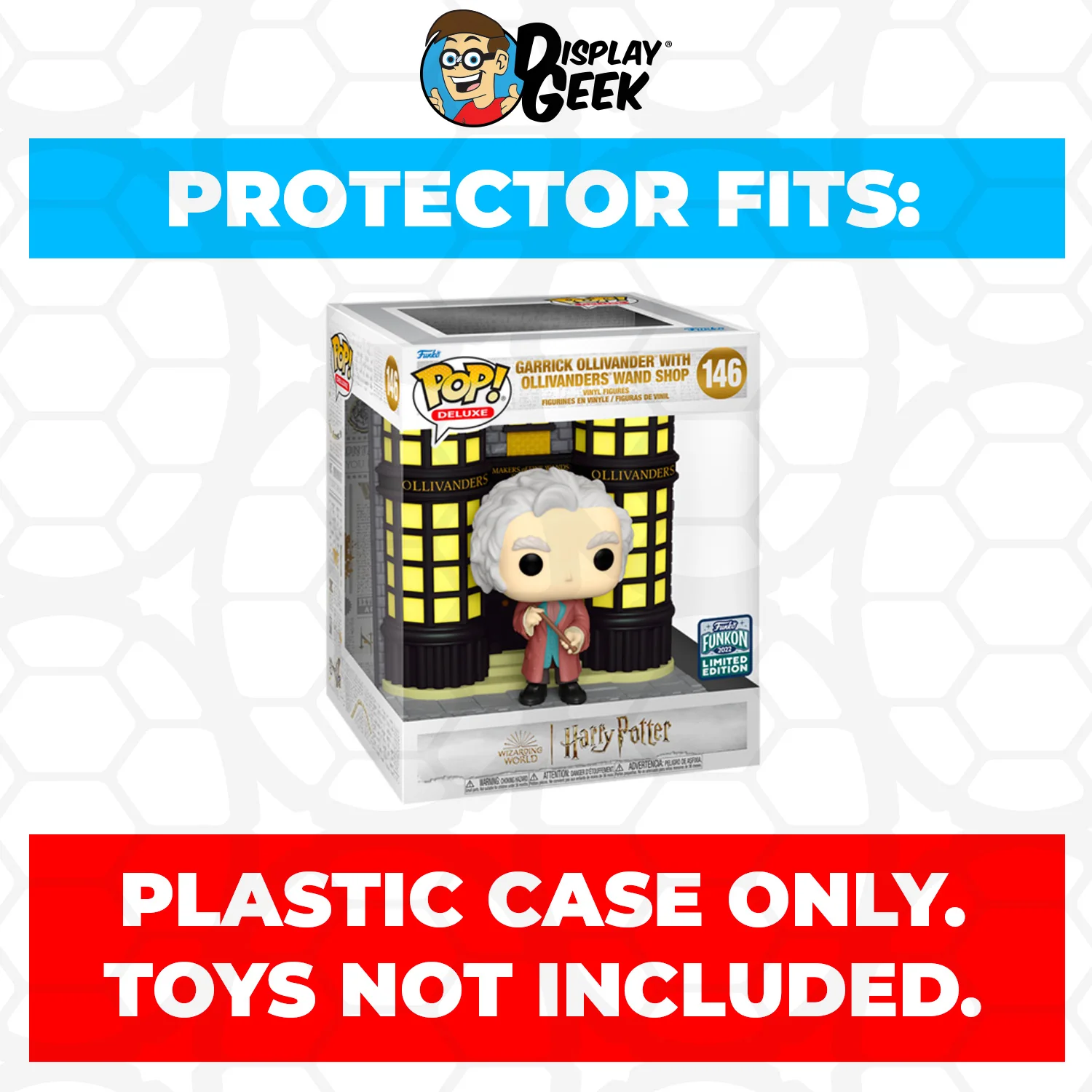 Pop Protector for Garrick with Ollivanders Wand Shop #146 Funko Pop Deluxe - Image 2