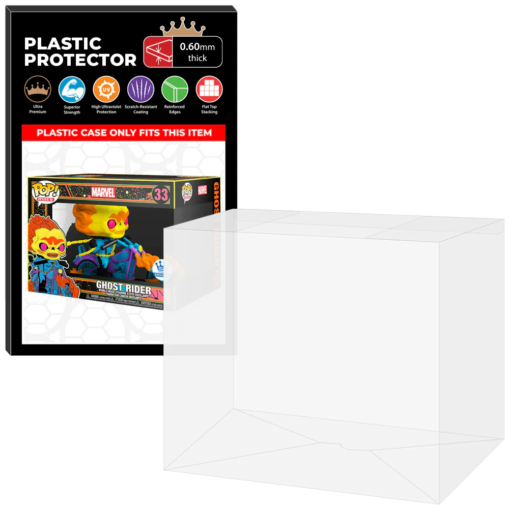 Pop Protector for Ghost Rider Blacklight #33 Funko Pop Rides - Image 8
