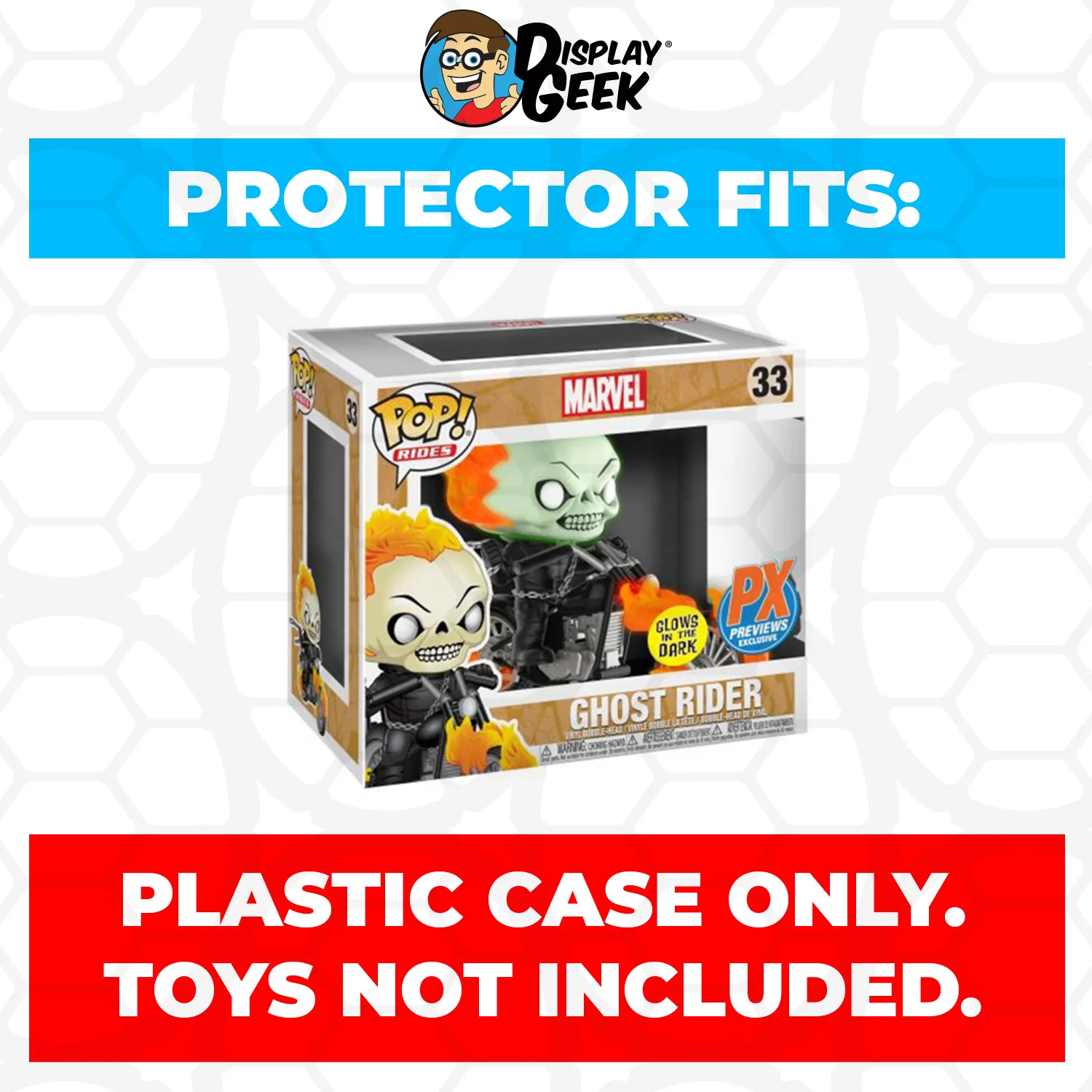 Pop Protector for Ghost Rider Motorcycle Glow PX Previews #33 Funko Pop Rides - Image 2