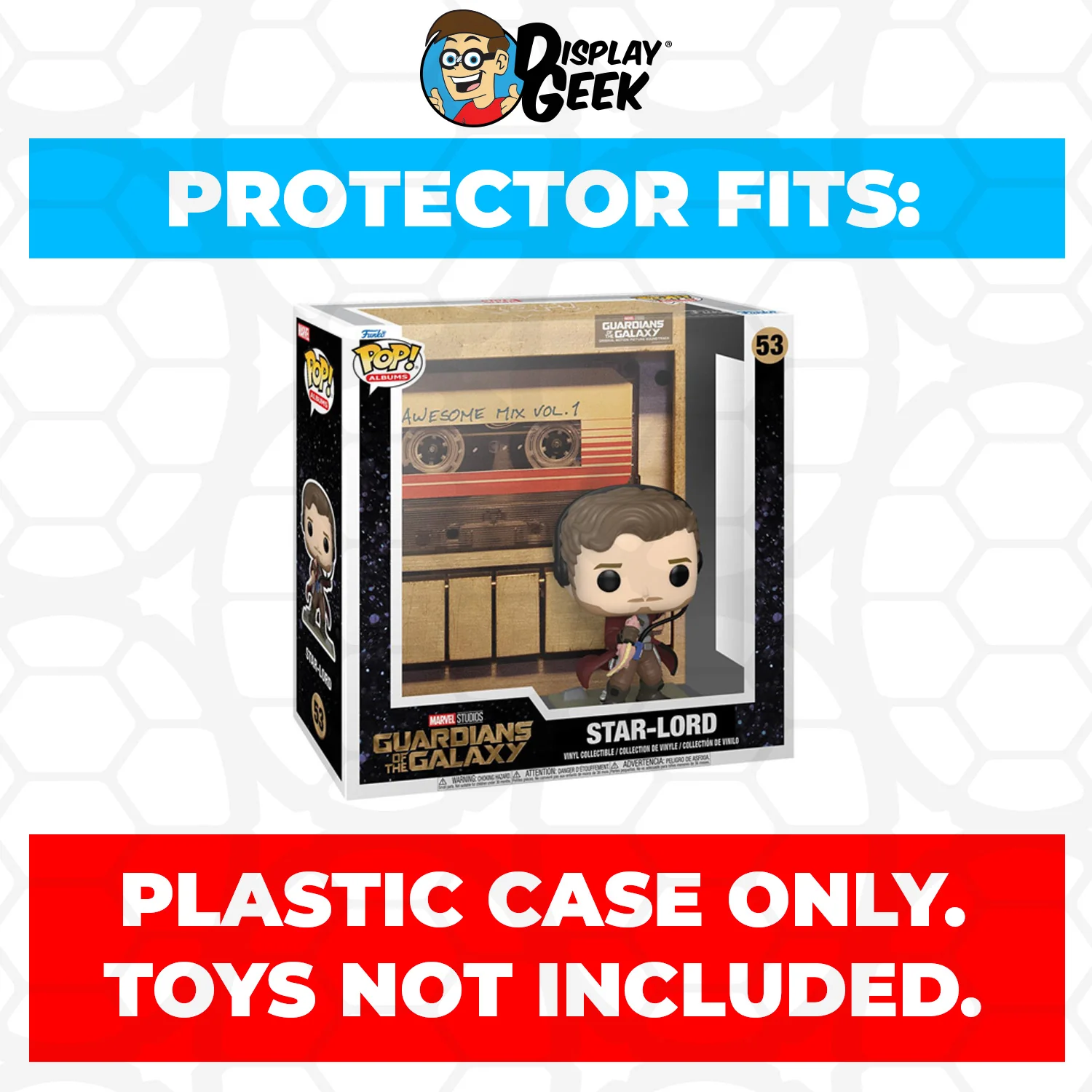 Pop Protector for Guardians Star-Lord Awesome Mix Vol. 1 #53 Funko Pop Albums - Image 2
