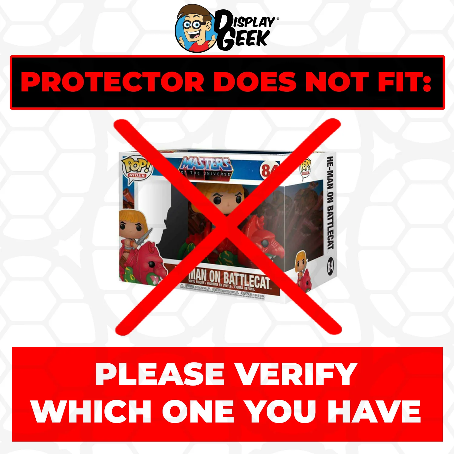 Pop Protector for He-Man on Battle Cat Flocked #84 Funko Pop Rides - Image 3