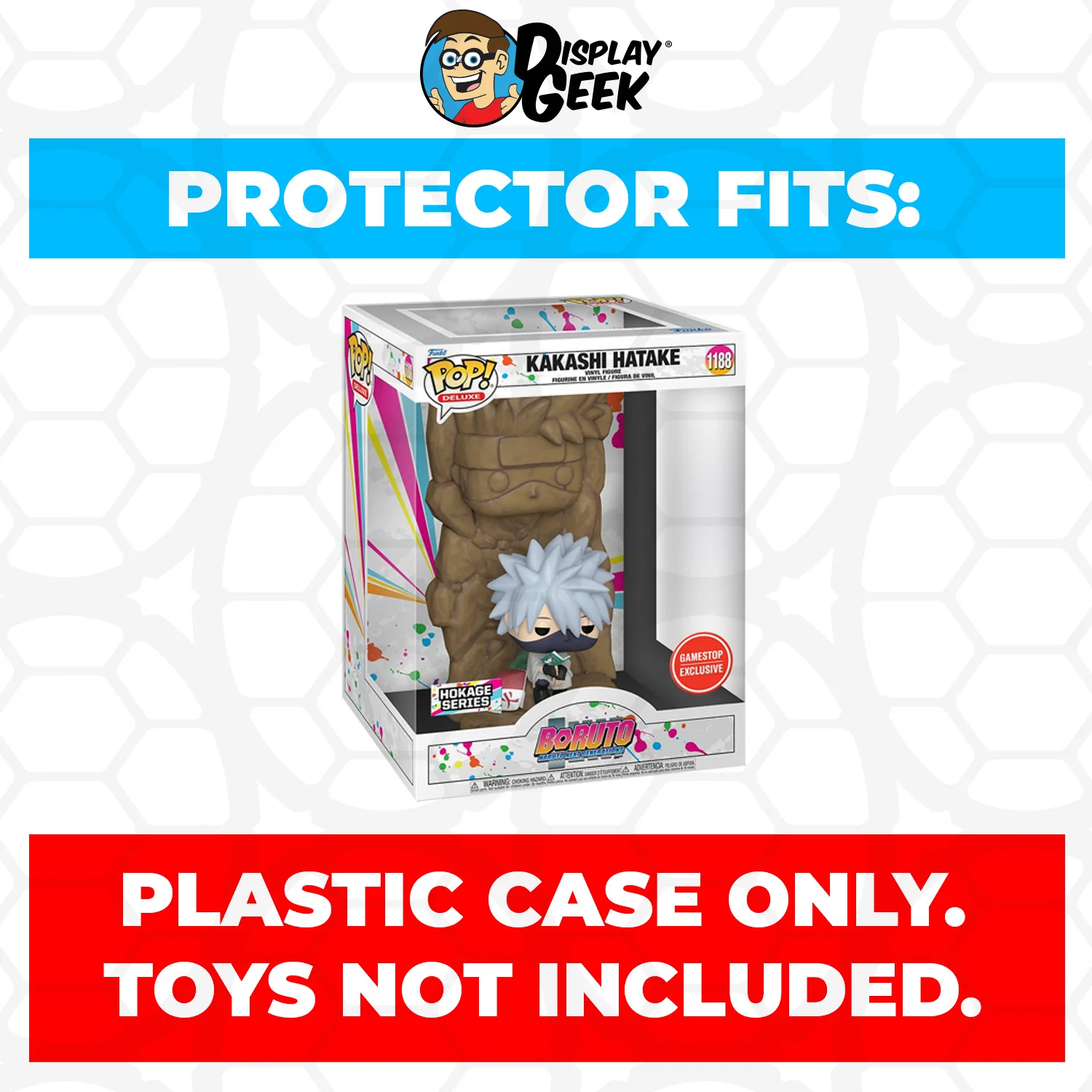 Pop Protector for Hokage Rock Kakashi Hatake #1188 Funko Pop Deluxe - Image 2
