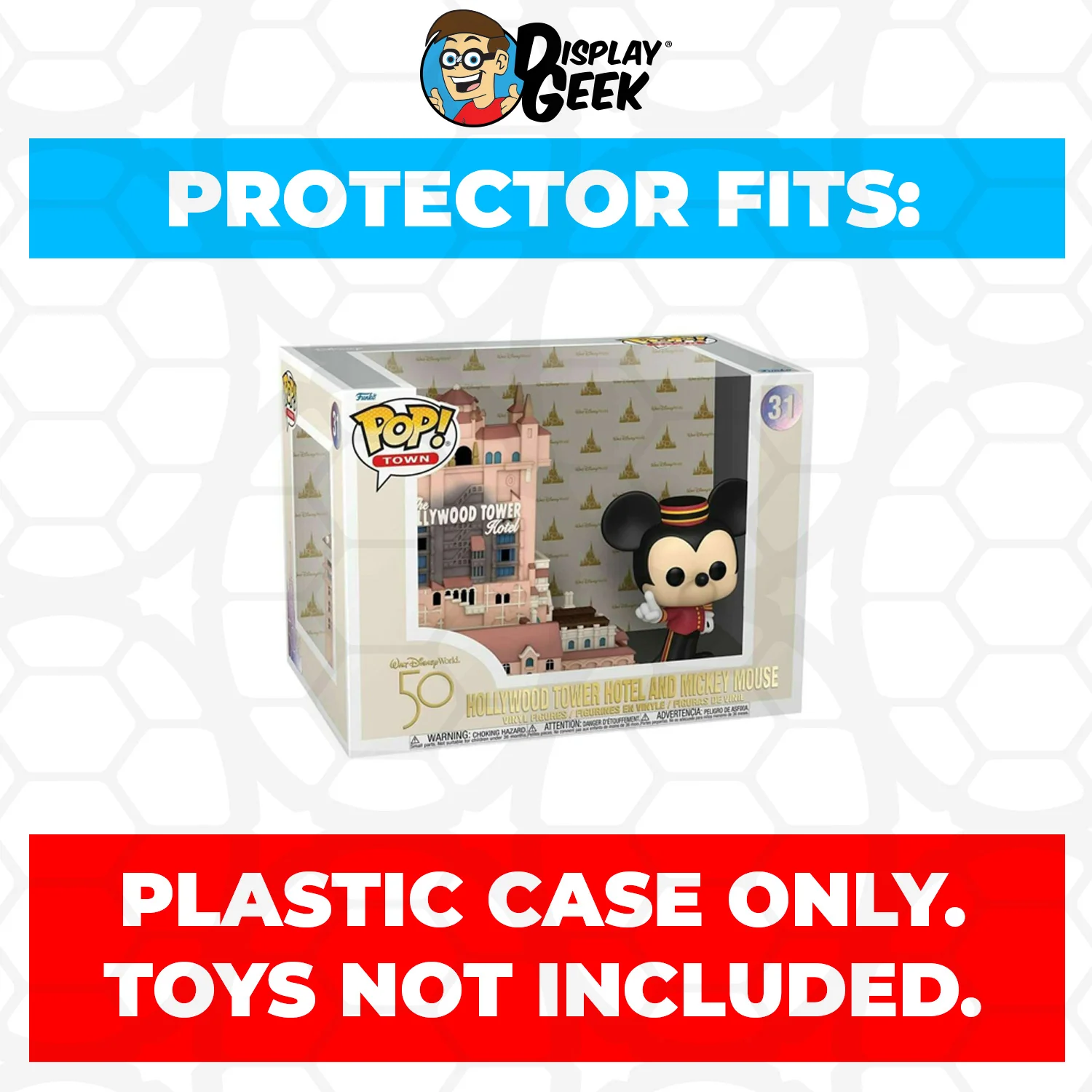 Pop Protector for Hollywood Tower Hotel and Mickey Mouse #31 Funko Pop Town - Image 2