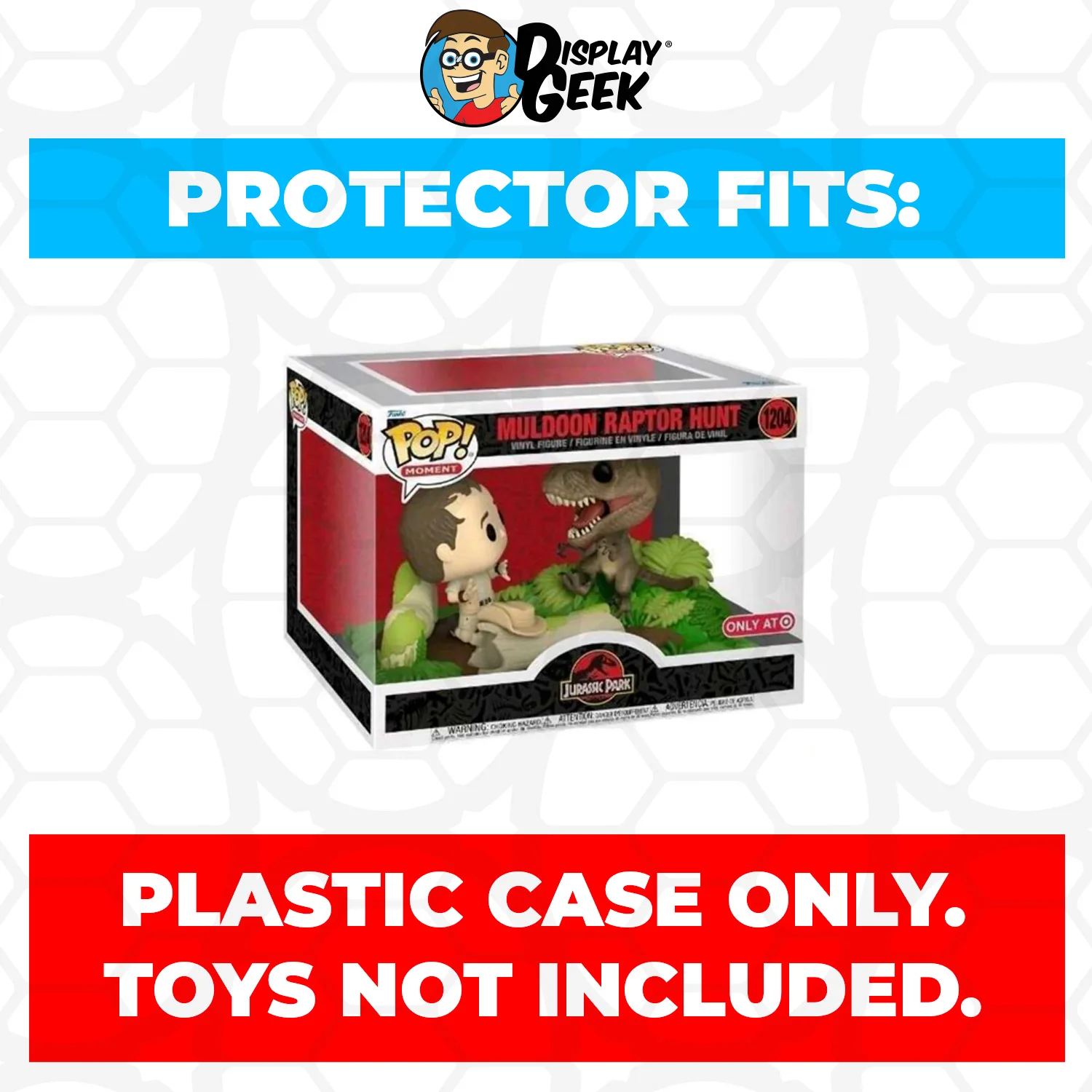 Pop Protector for Jurassic Park Muldoon Raptor Hunt #1204 Funko Pop Moment - Image 2