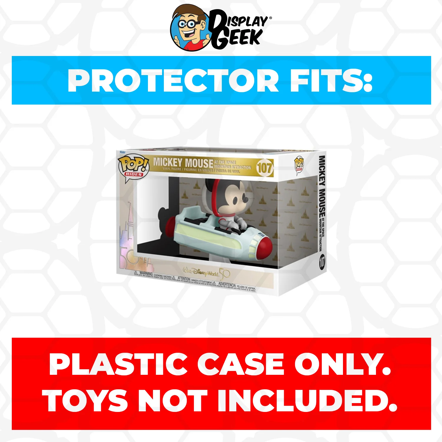 Pop Protector for Mickey Mouse Space Mountain Attraction #107 Funko Pop Rides - Image 2