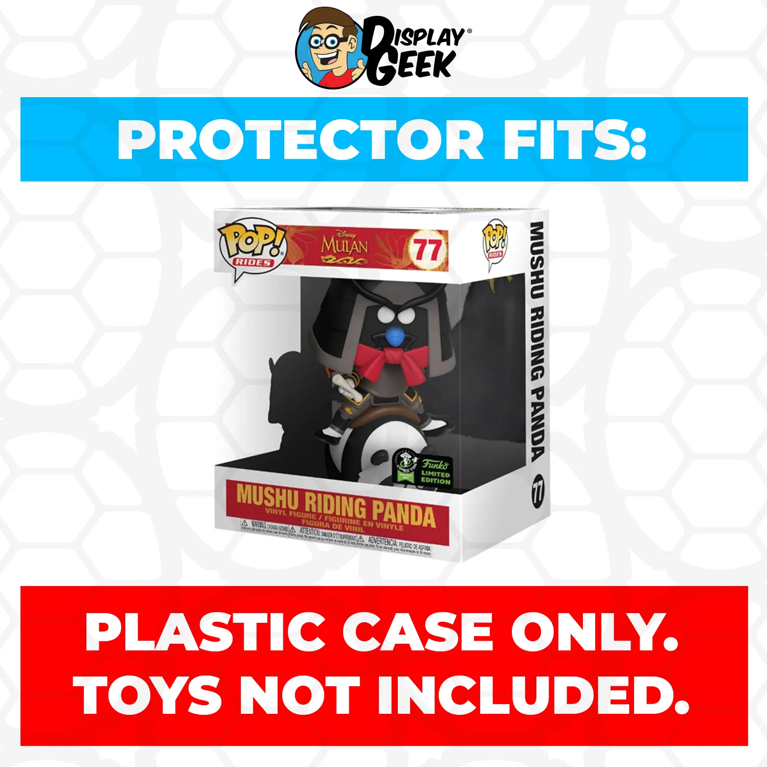 Pop Protector for Mushu Riding Panda ECCC #77 Funko Pop Rides - Image 2