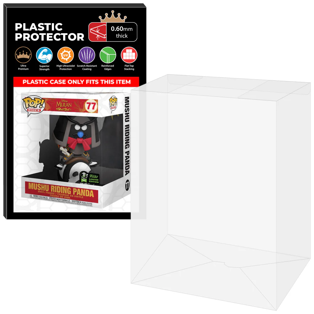 Pop Protector for Mushu Riding Panda ECCC #77 Funko Pop Rides - Image 7