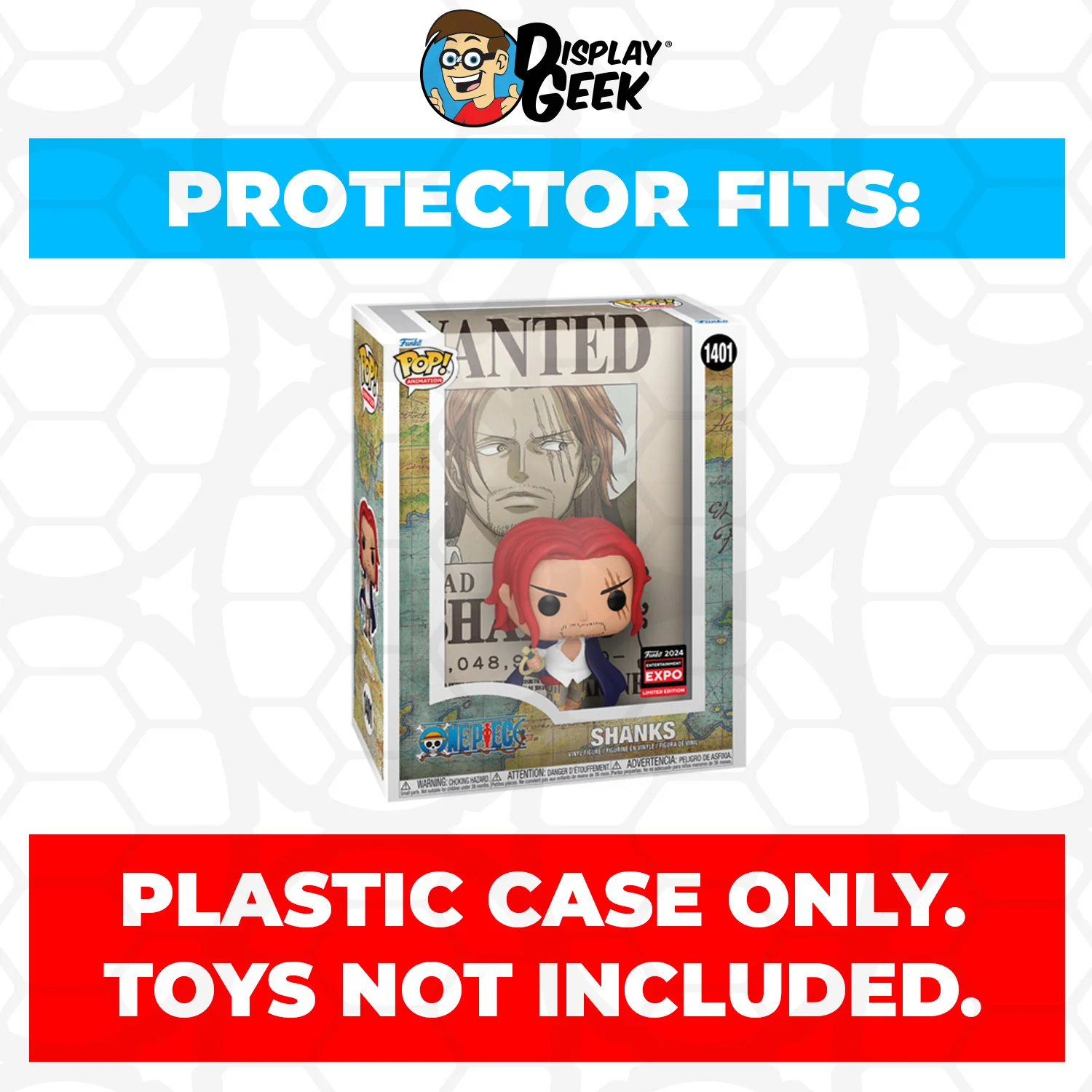Pop Protector for One Piece Shanks C2E2 Expo #1401 Funko Pop Covers - Image 2