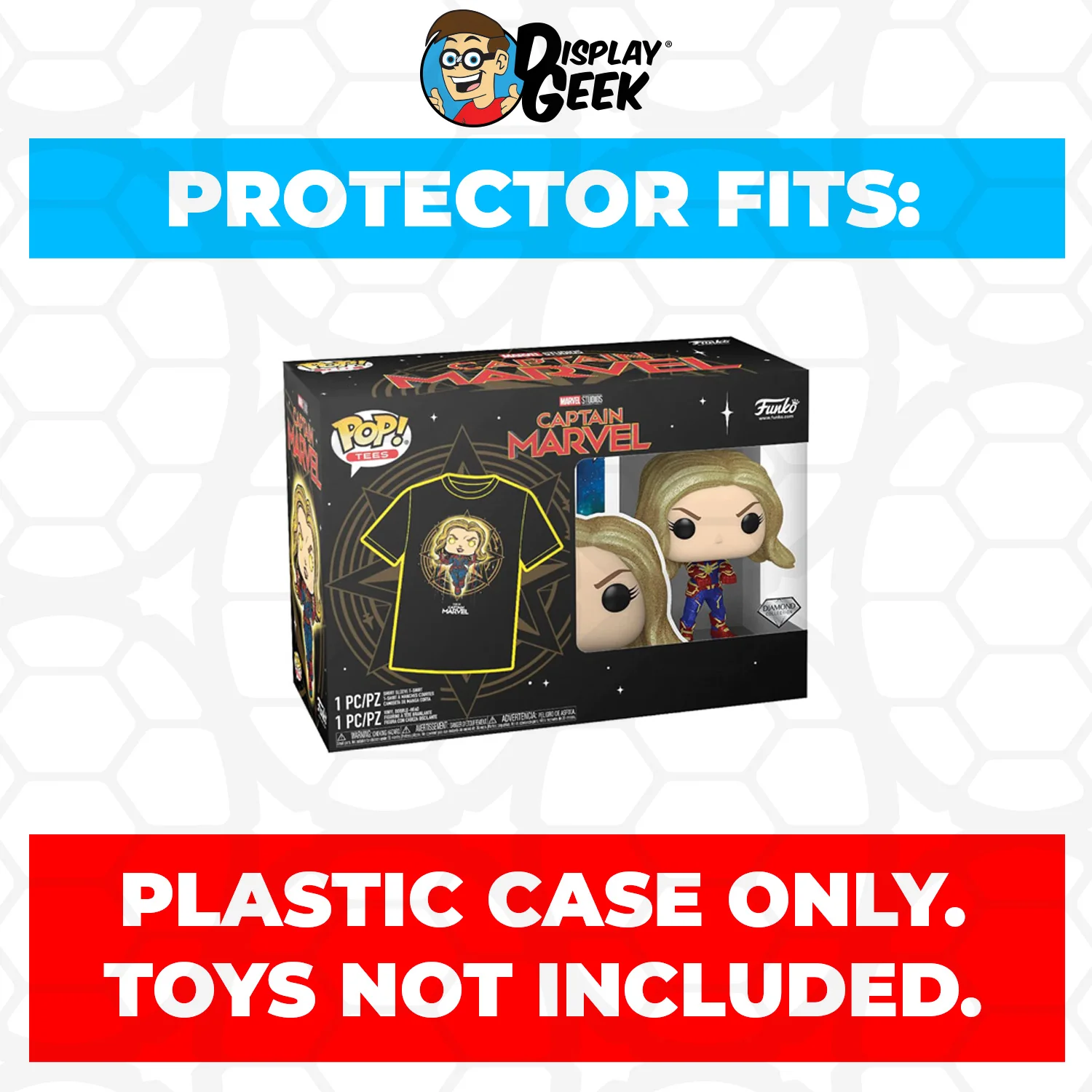 Pop Protector for Pop & Tee Captain Marvel Diamond #427 Funko Box - Image 2