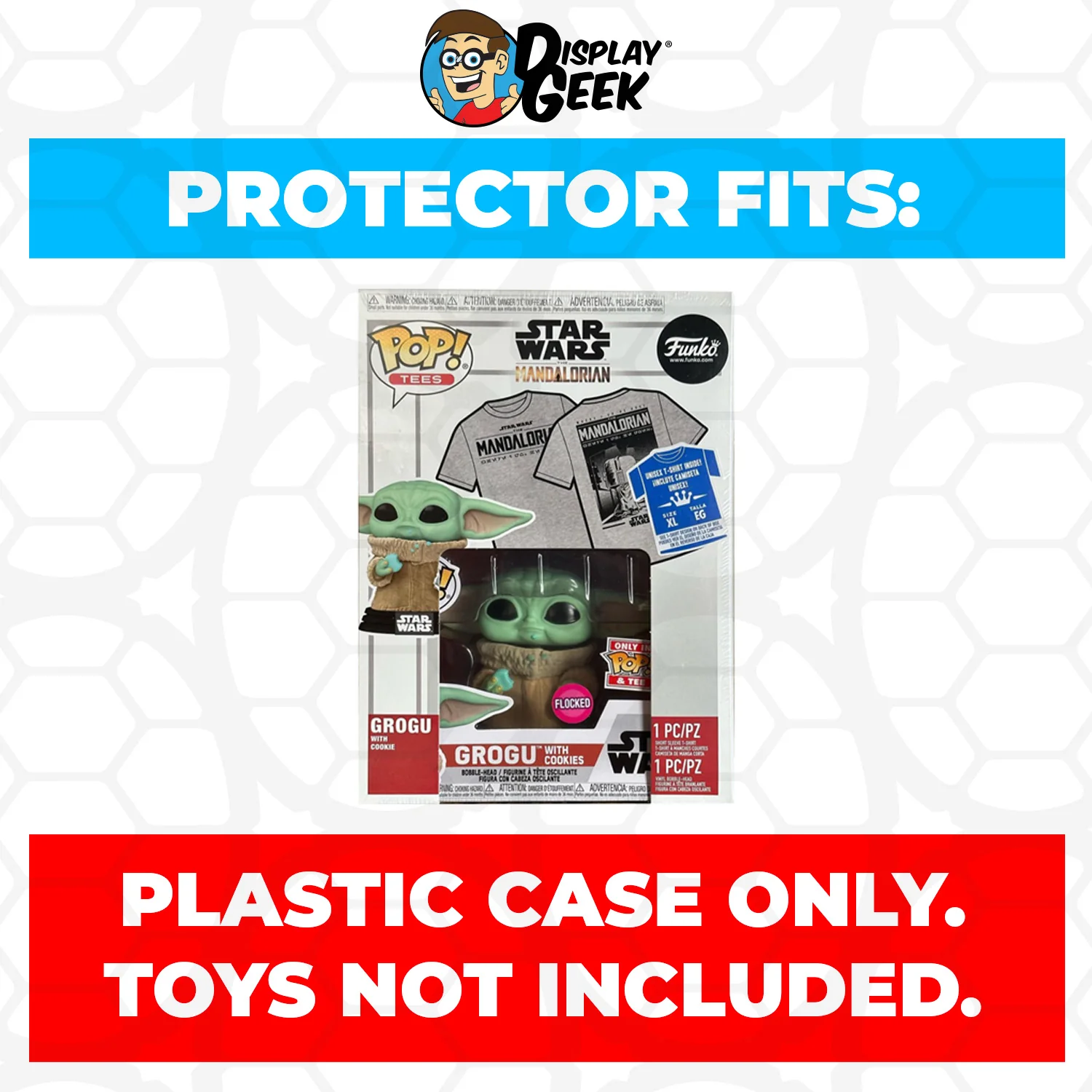 Pop Protector for Pop & Tee Grogu with Cookie Flocked #465 Funko Box - Image 2