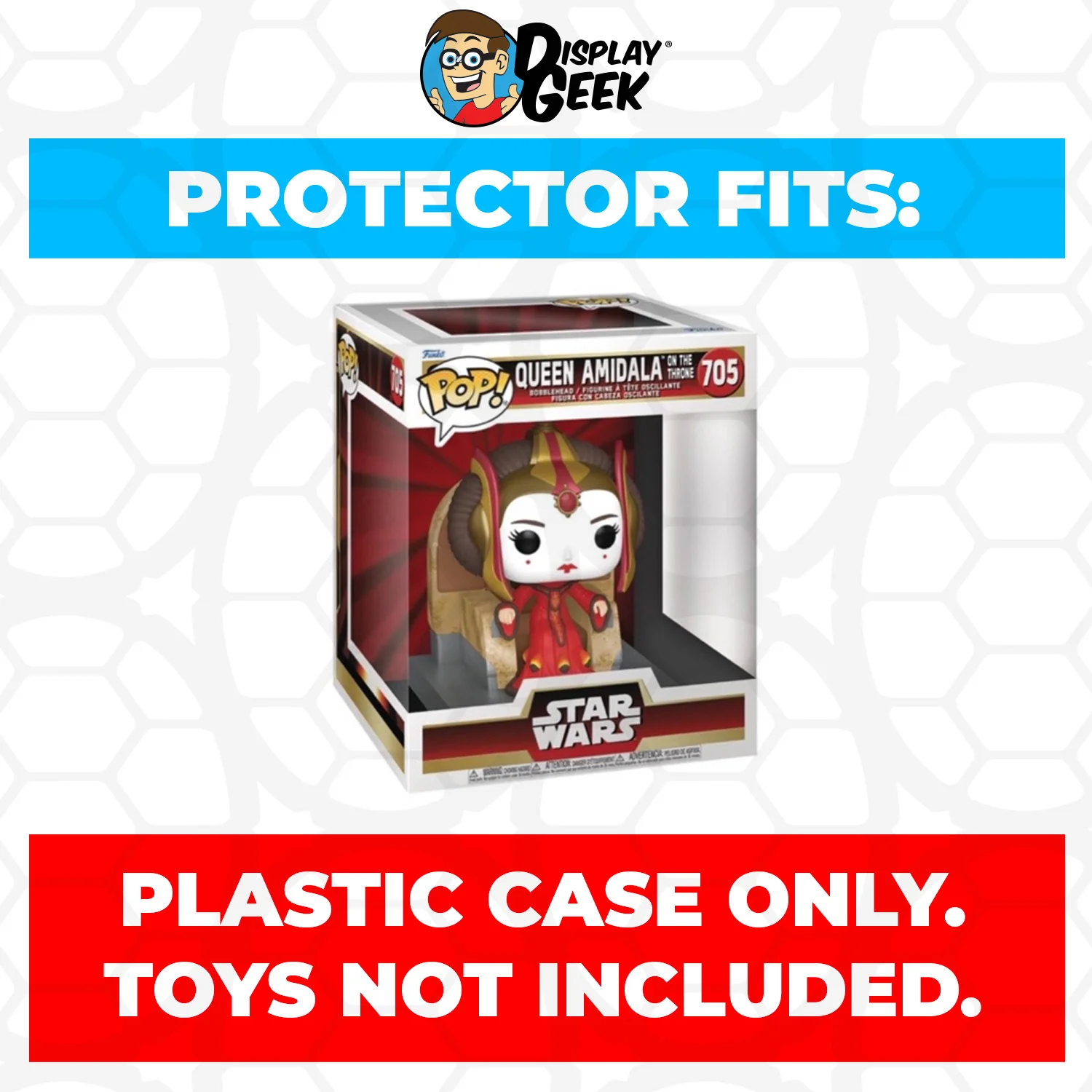 Pop Protector for Queen Amidala on the Throne #705 Funko Pop Deluxe - Image 2