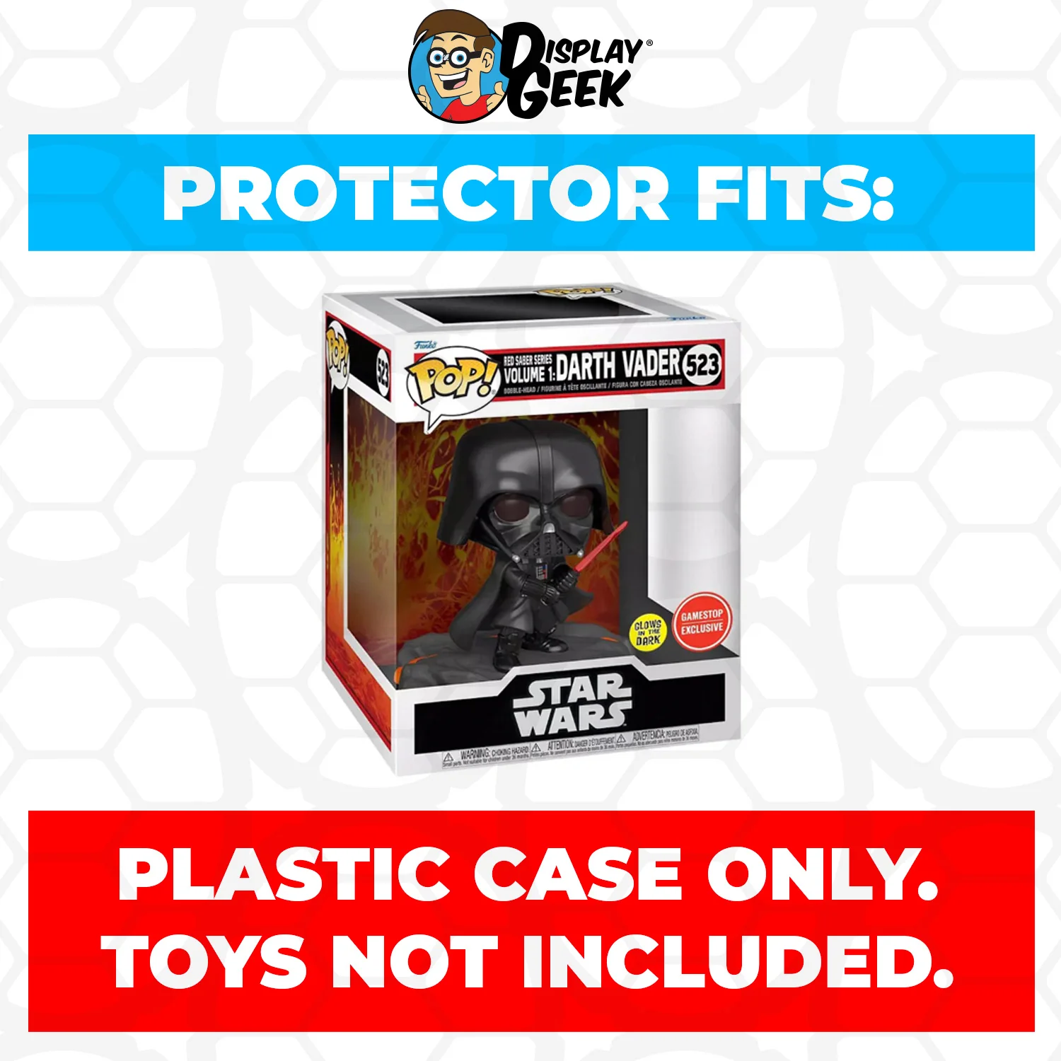 Pop Protector for Red Saber Series Volume 1 Darth Vader #523 Funko Pop Deluxe - Image 2
