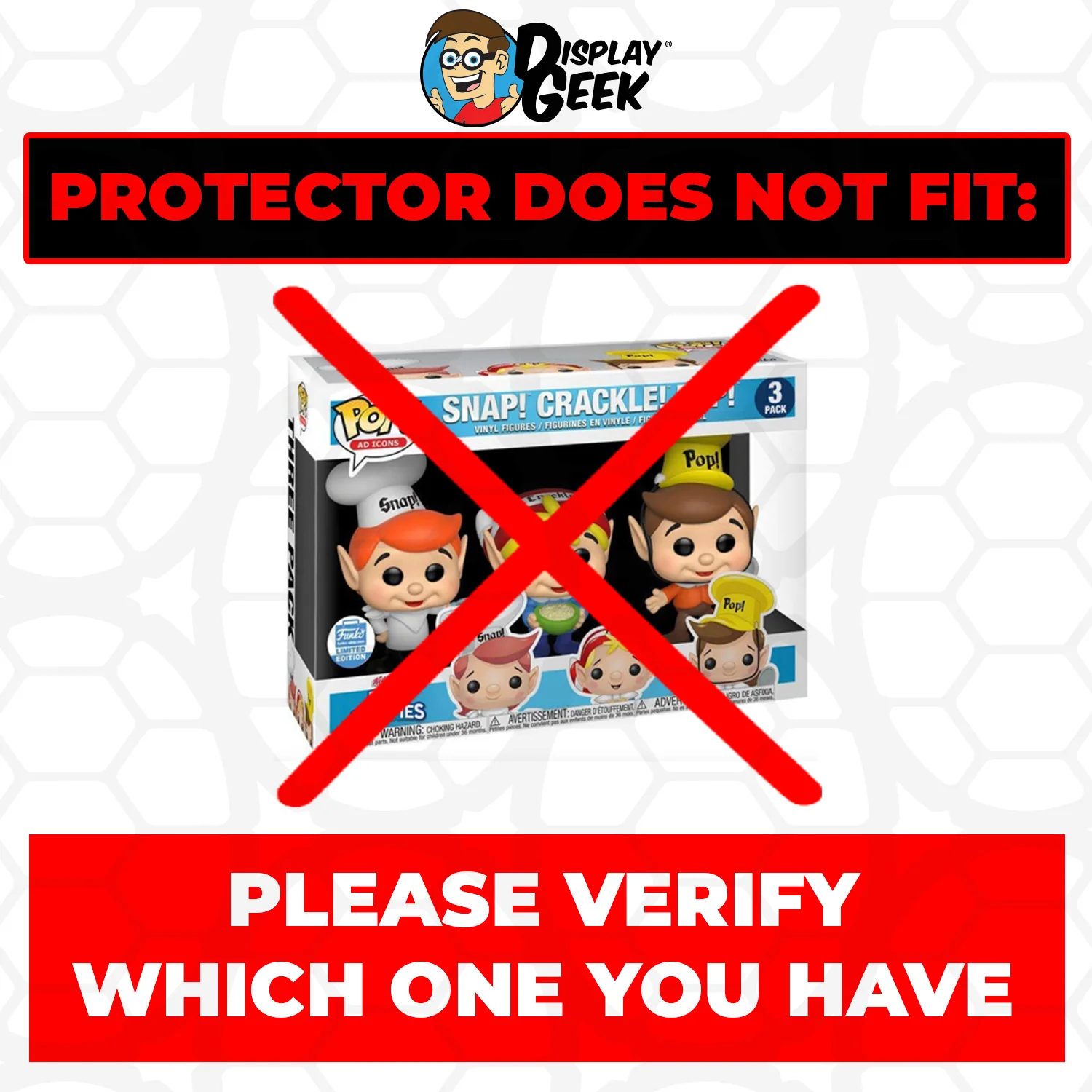 Pop Protector for Rice Krispies Snap, Crackle & Pop #227 Funko Pop Moment - Image 3