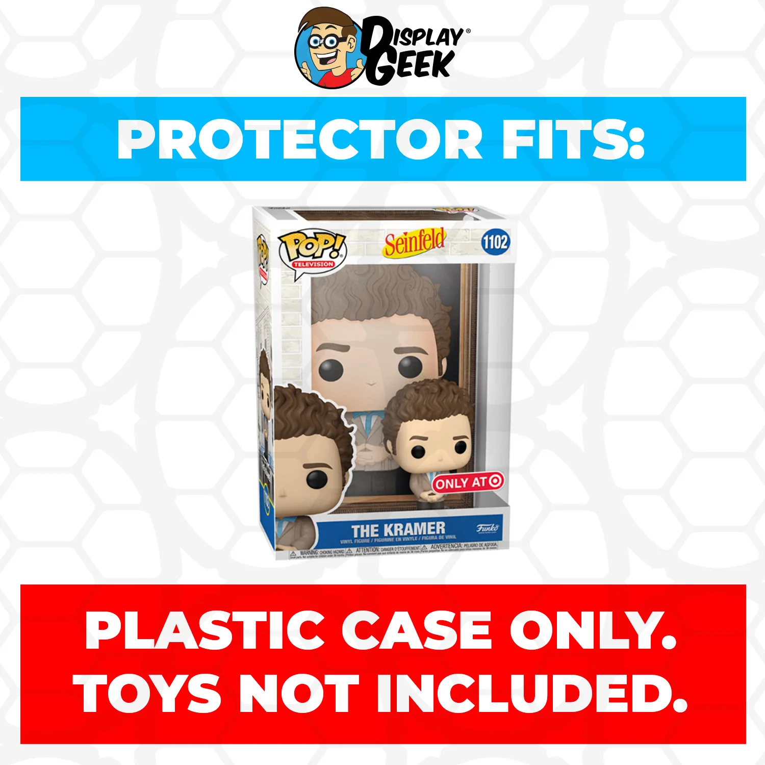 Pop Protector for Seinfeld The Kramer on Black Velvet #1102 Funko Pop Covers - Image 2