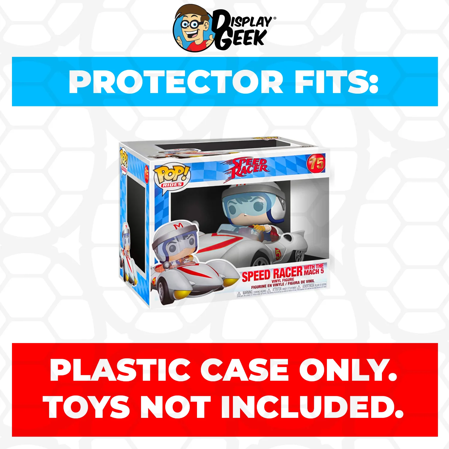 Pop Protector for Speed Racer with the Mach 5 #75 Funko Pop Rides - Image 2