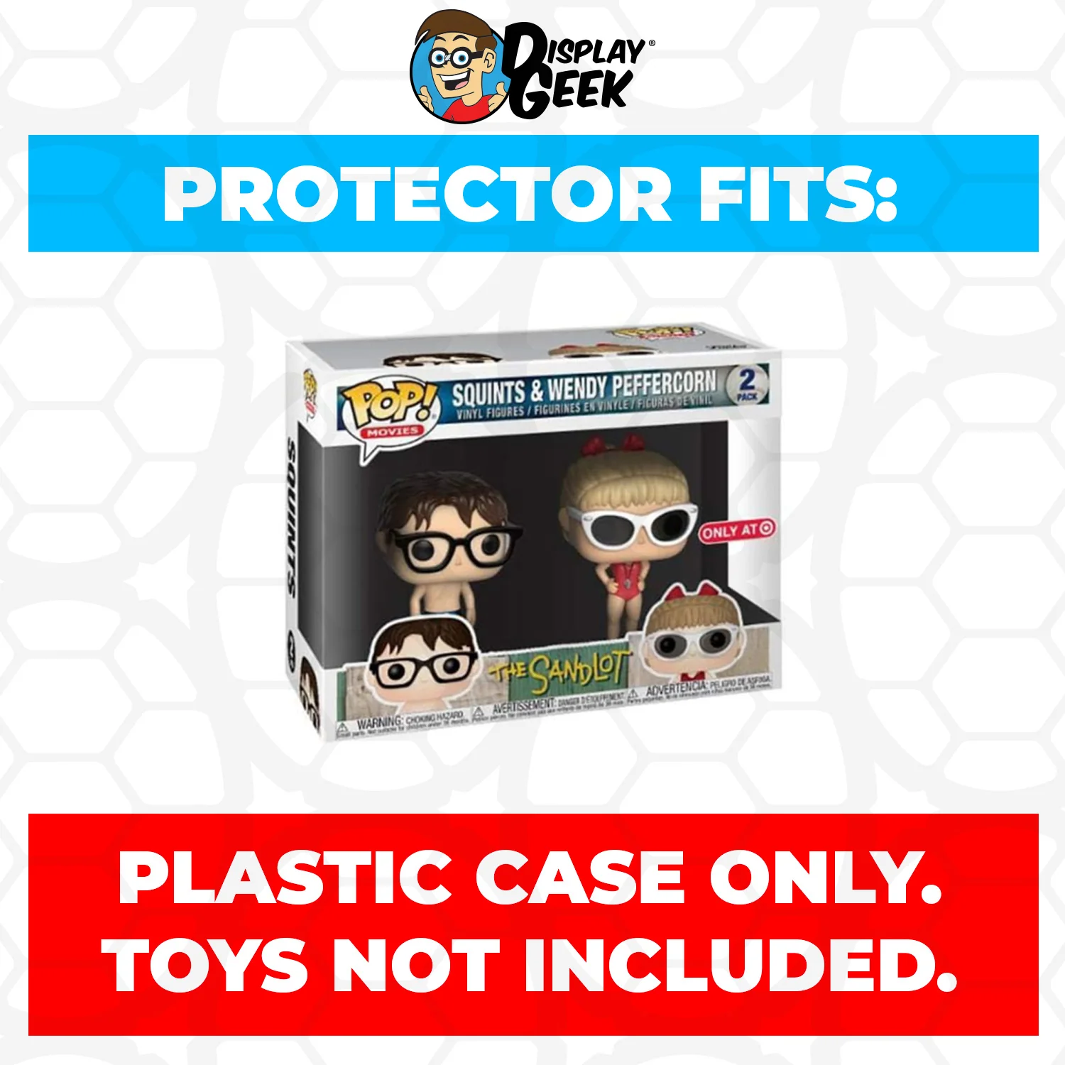 Pop Protector for 2 Pack The Sandlot Squints & Wendy Peffercorn Funko Pop Box - Image 2