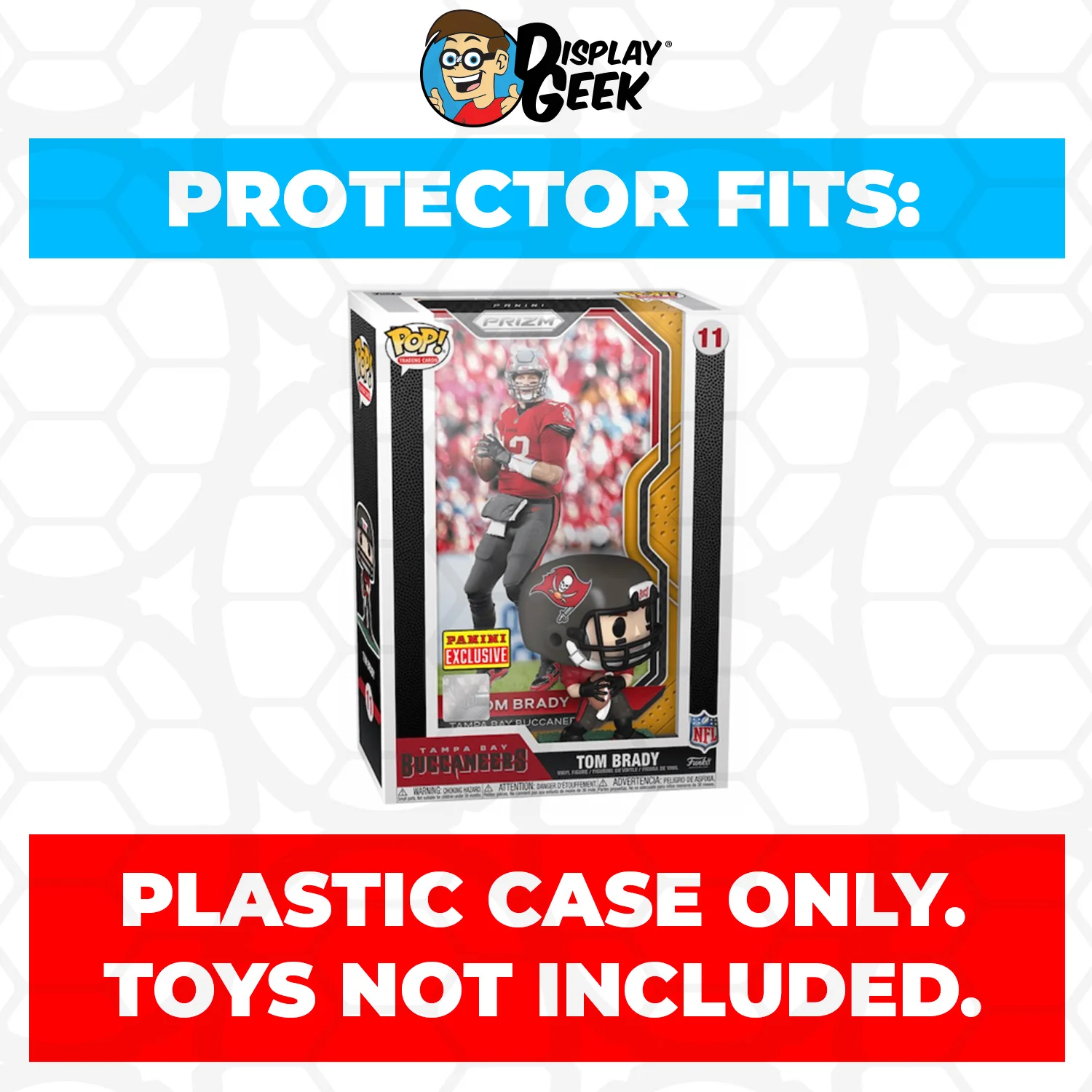 Pop Protector for Tom Brady Tampa Bay Buccaneers #11 Funko Trading Cards - Image 2