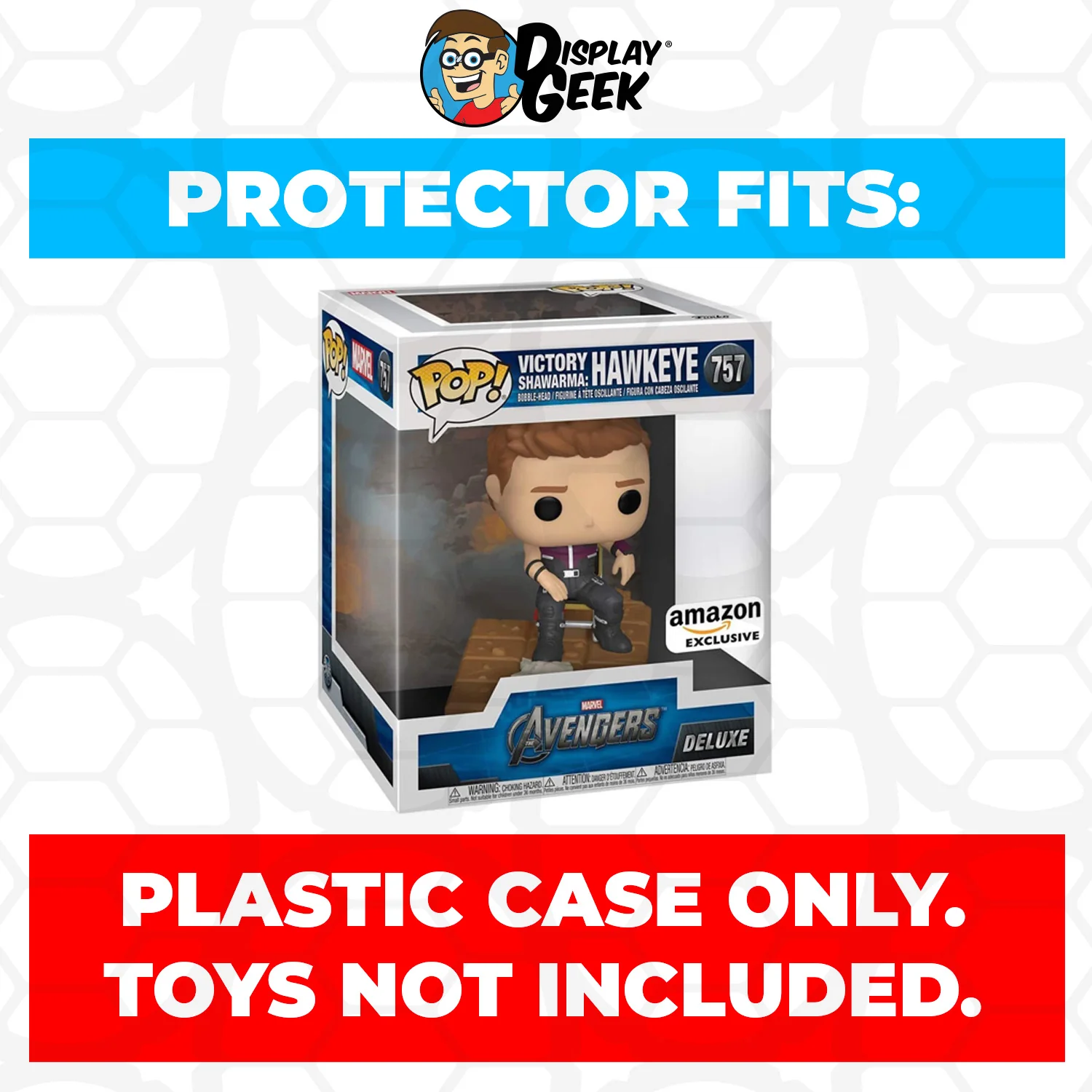 Pop Protector for Victory Shawarma Hawkeye #757 Funko Pop Deluxe - Image 2