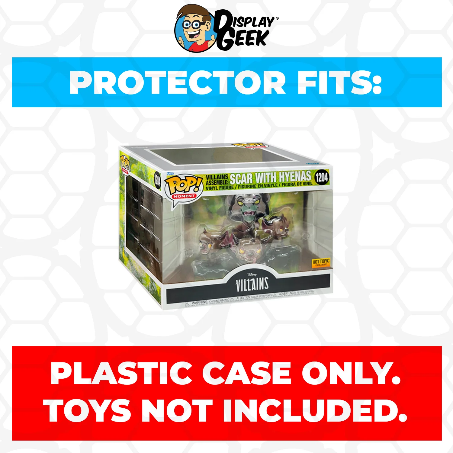 Pop Protector for Villains Assemble Scar with Hyenas #1204 Funko Pop Moment - Image 2