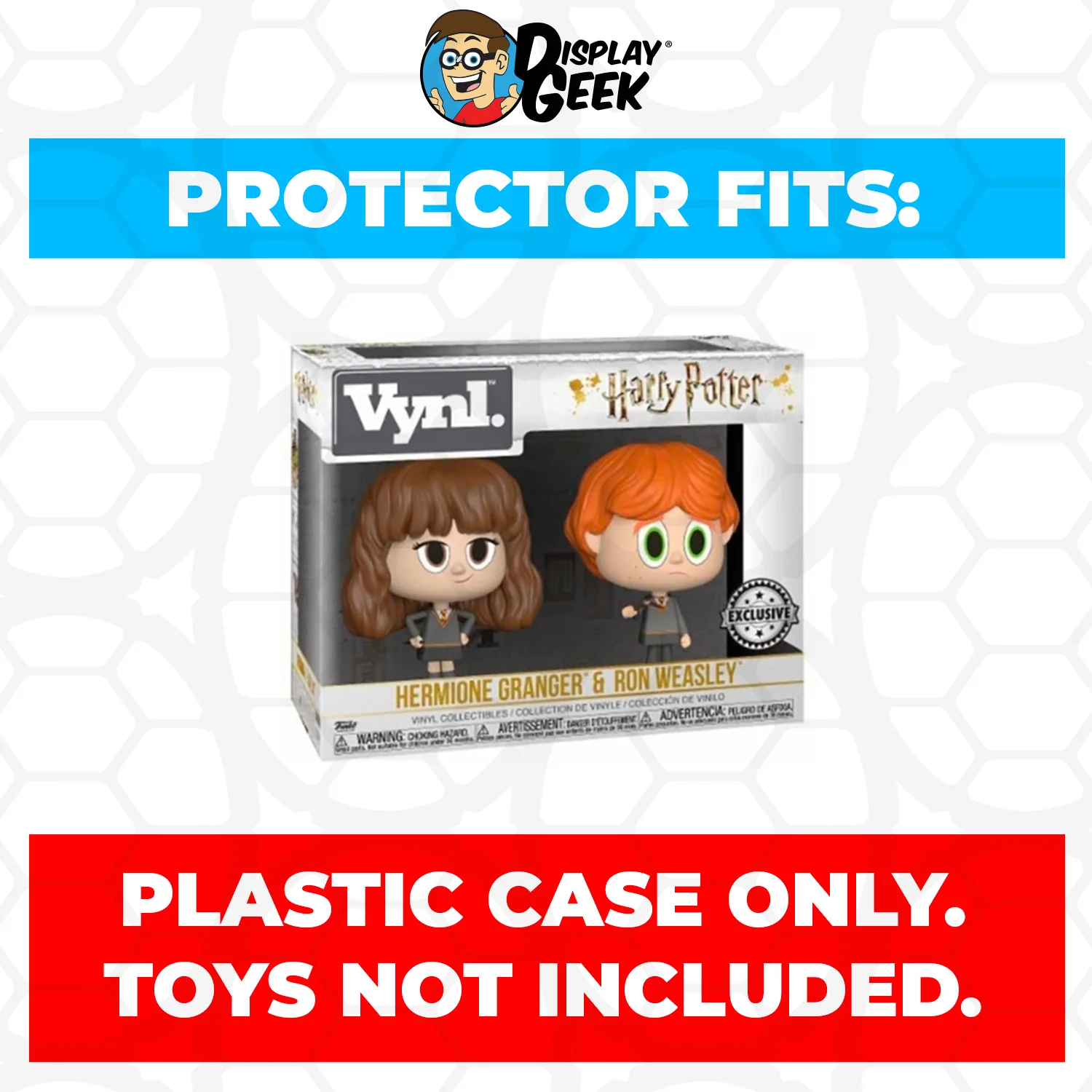 Pop Protector for Vynl 2 Pack Hermione Granger & Ron Weasley Broken Wand Funko - Image 2
